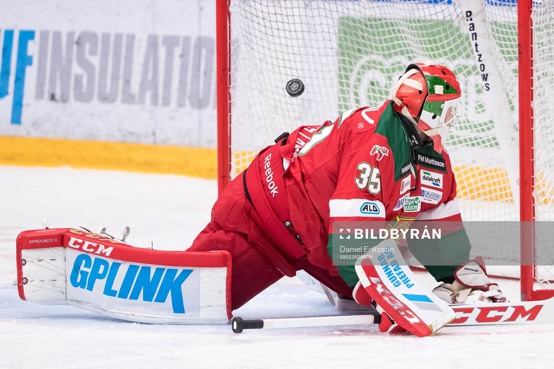 0-1 bakom Moras målvakt Christian Engstrand  i