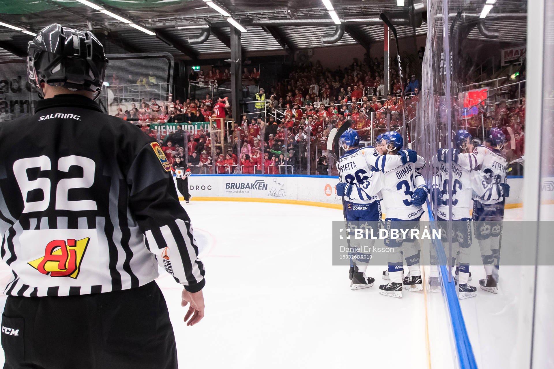 Leksands Daniel Pietta och Anton Öhman jublar