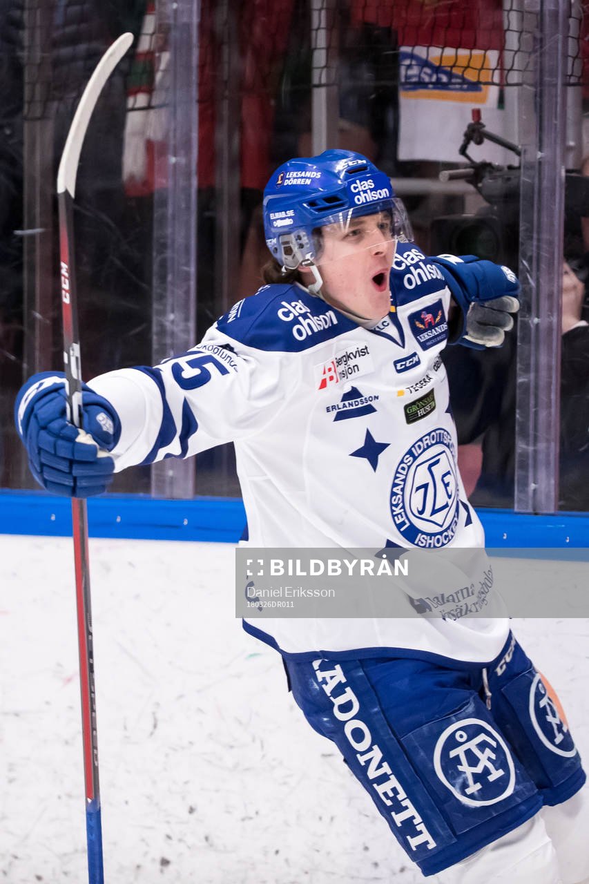 Leksands Johan Porsberger jublar