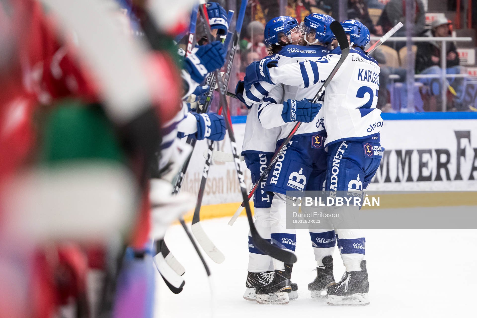Leksands Filip Johansson jublar