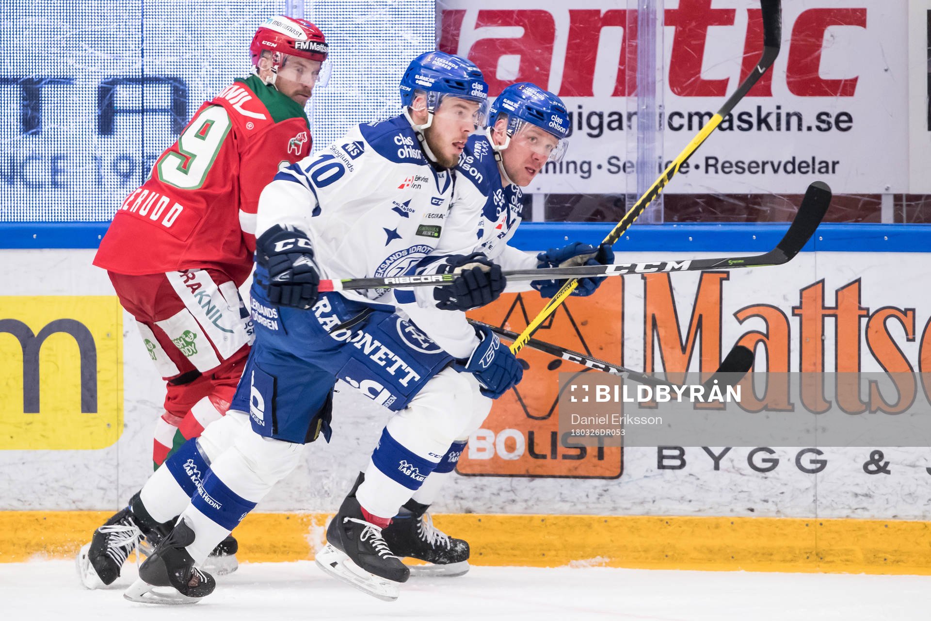 Leksands Matt Carey och Marcel Müller och Moras Marcus