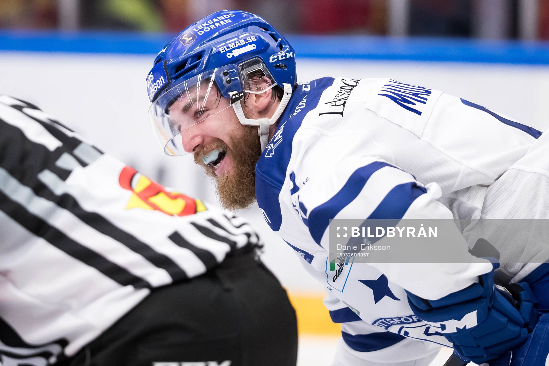 Leksands Austin Madaisky  i ishockeymatchen i direktkvalet