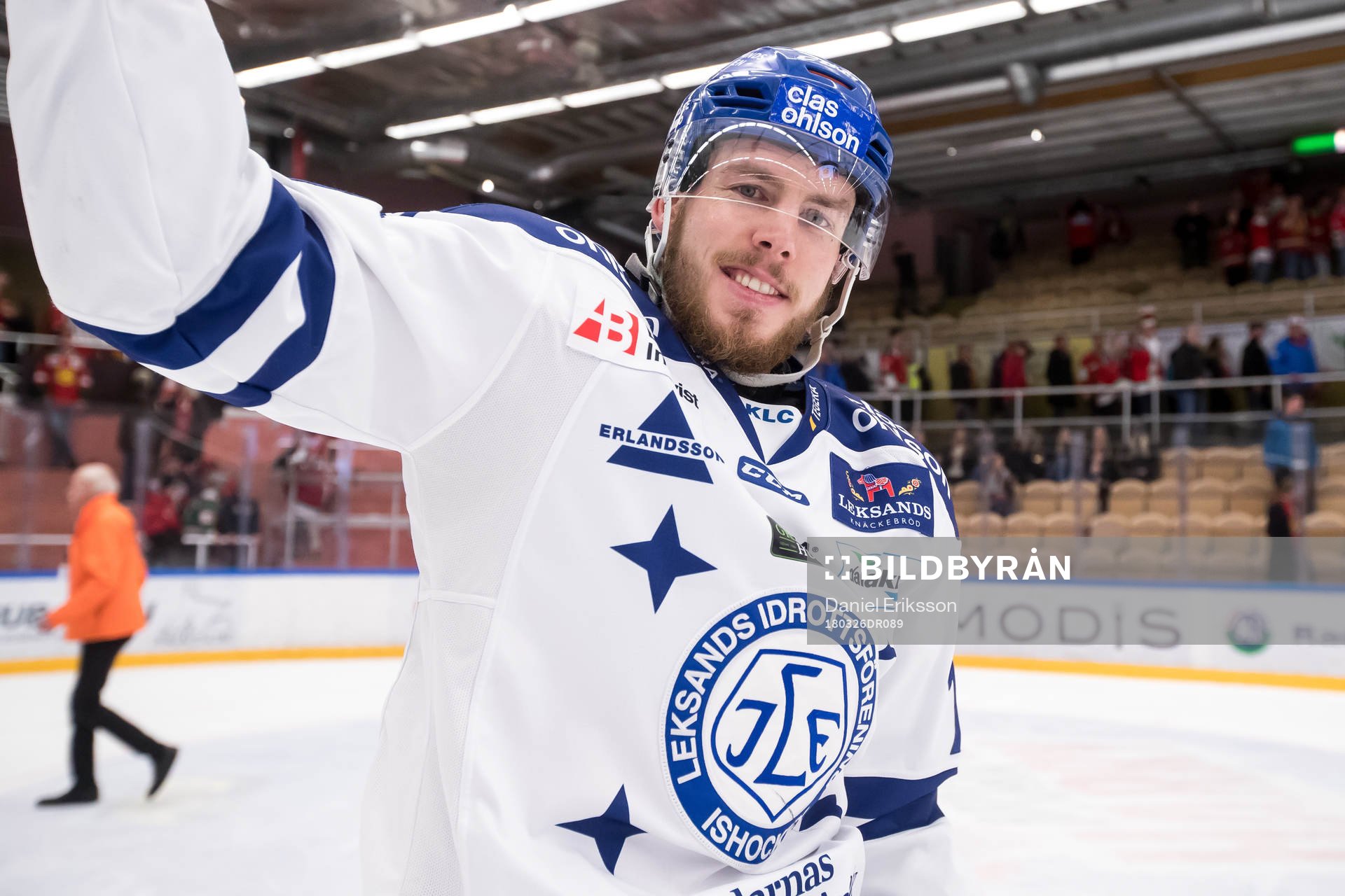 Leksands Matt Carey jublar