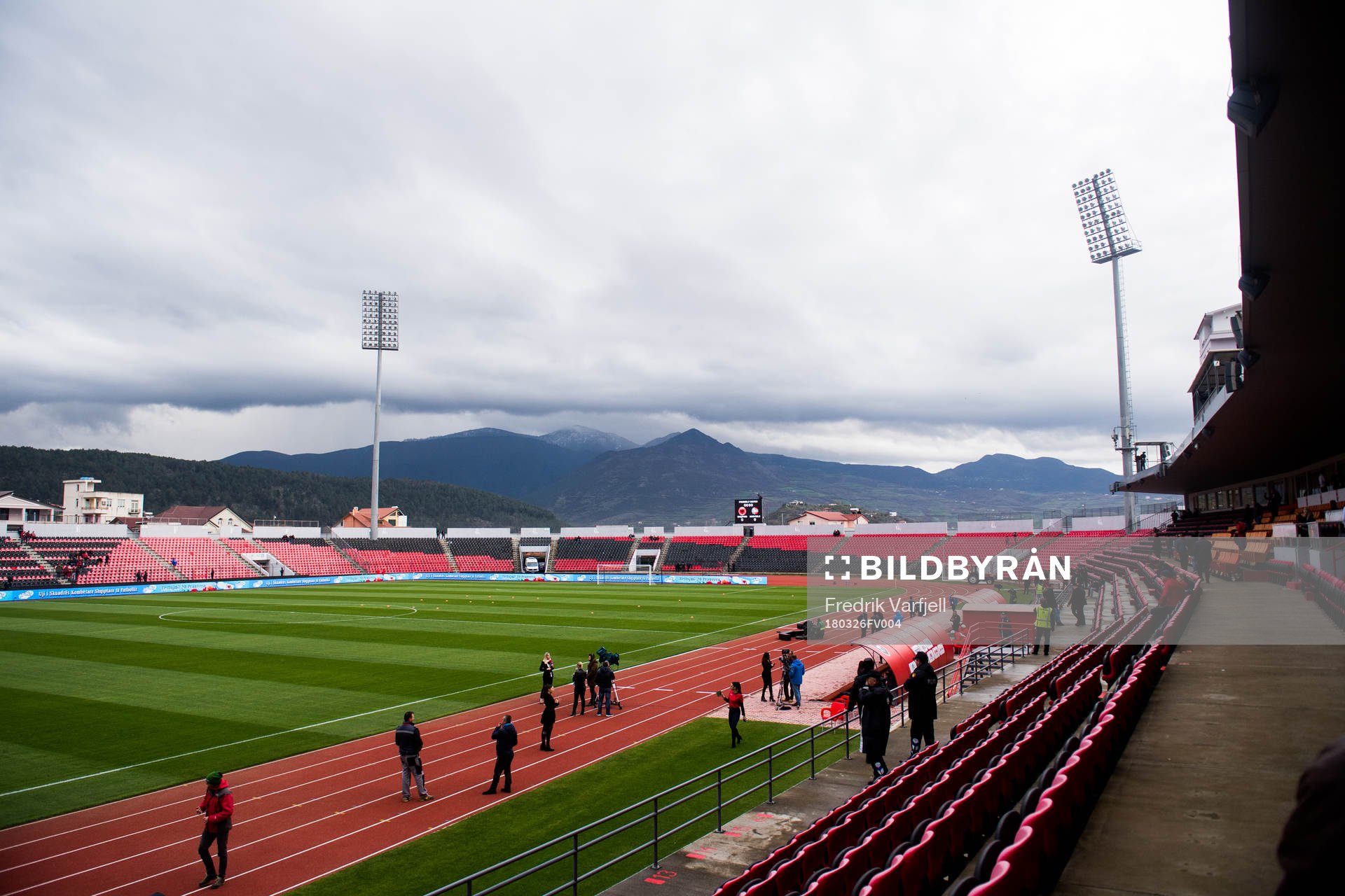 General view of Elbasan Arena
