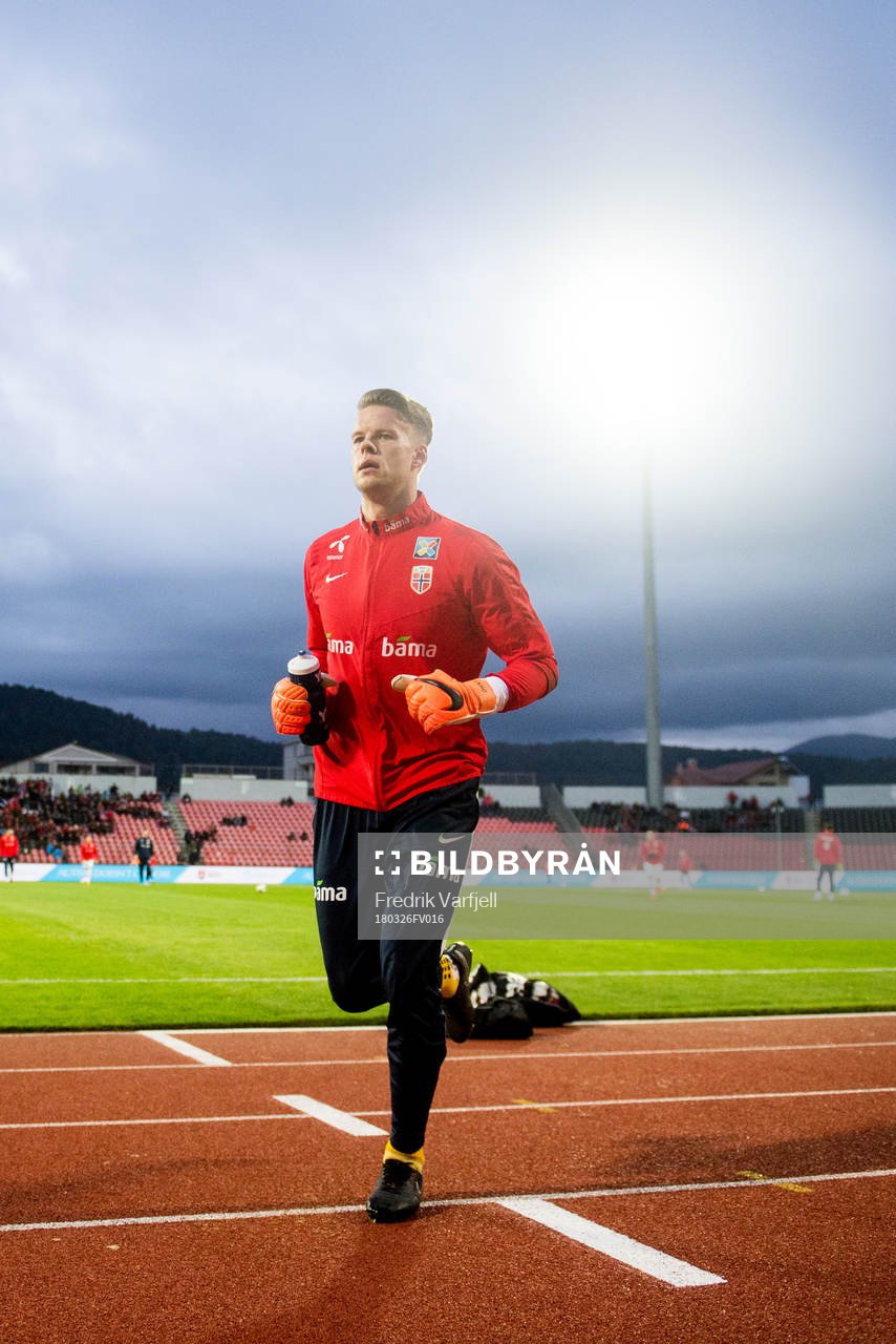 Goalkeeper Ørjan Håskjold Nyland of Norway