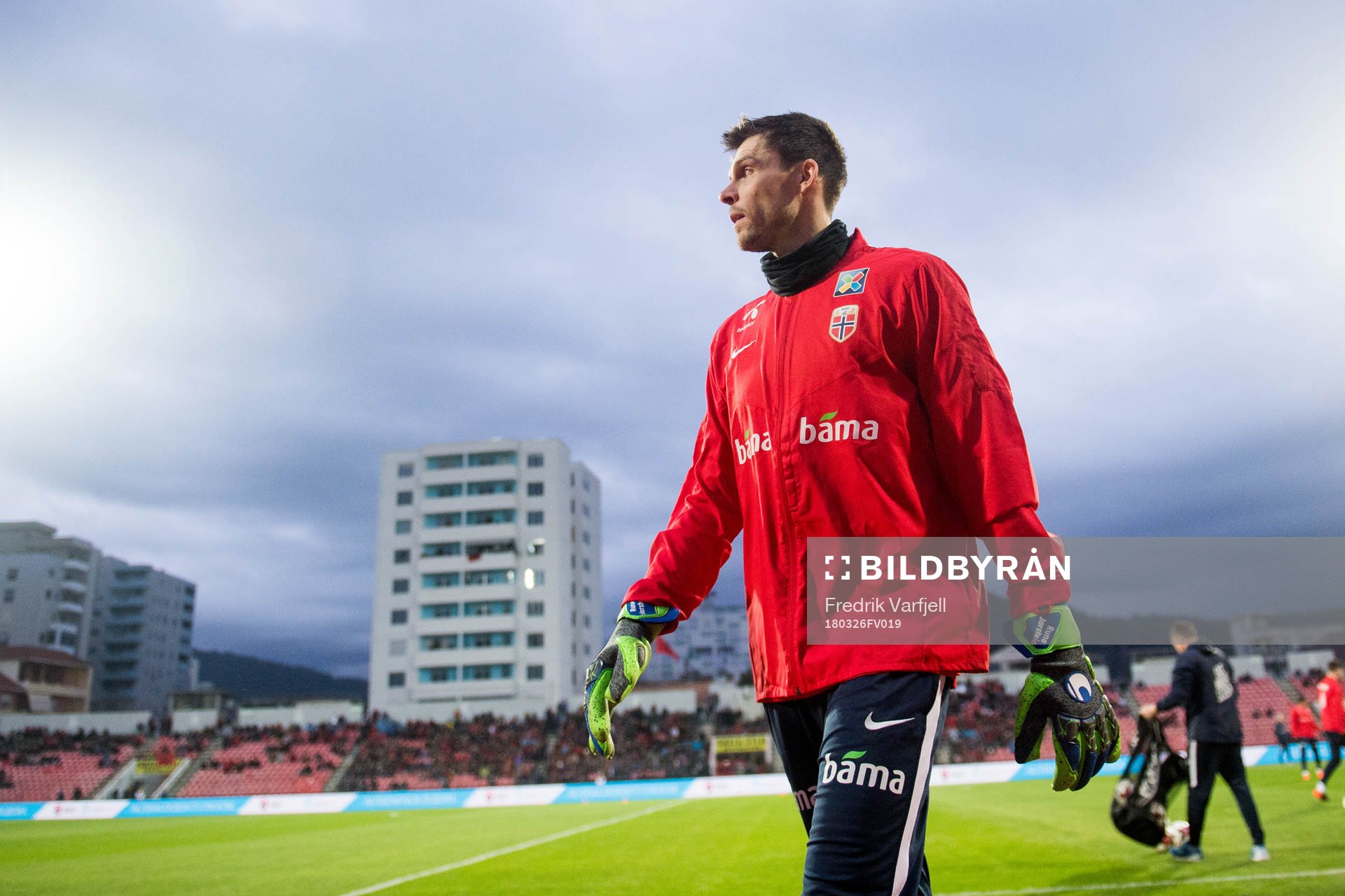 Goalkeeper Rune Almenning Jarstein of Norway