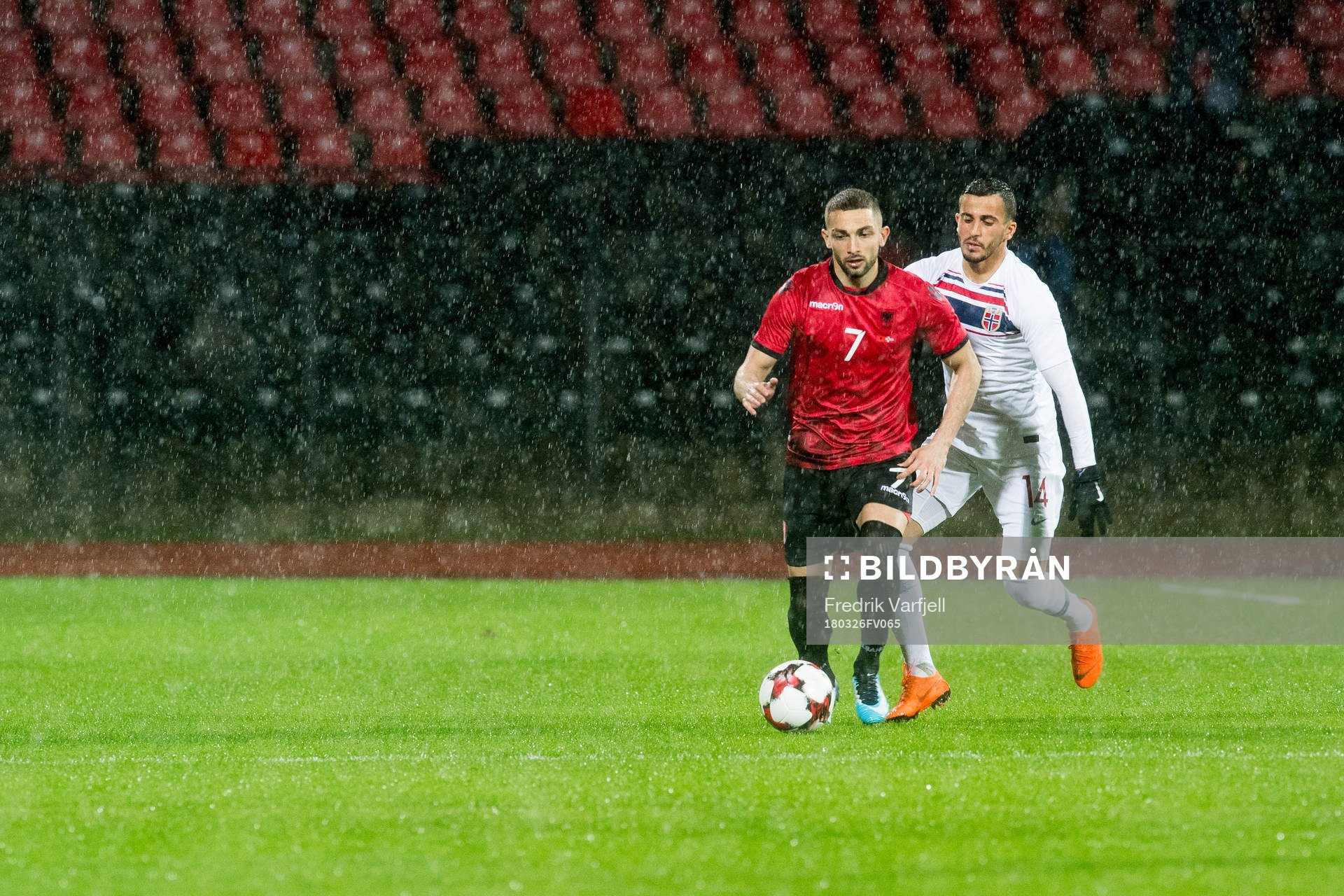 Eros Grezda of Albania and Omar Elabdellaoui of Norway