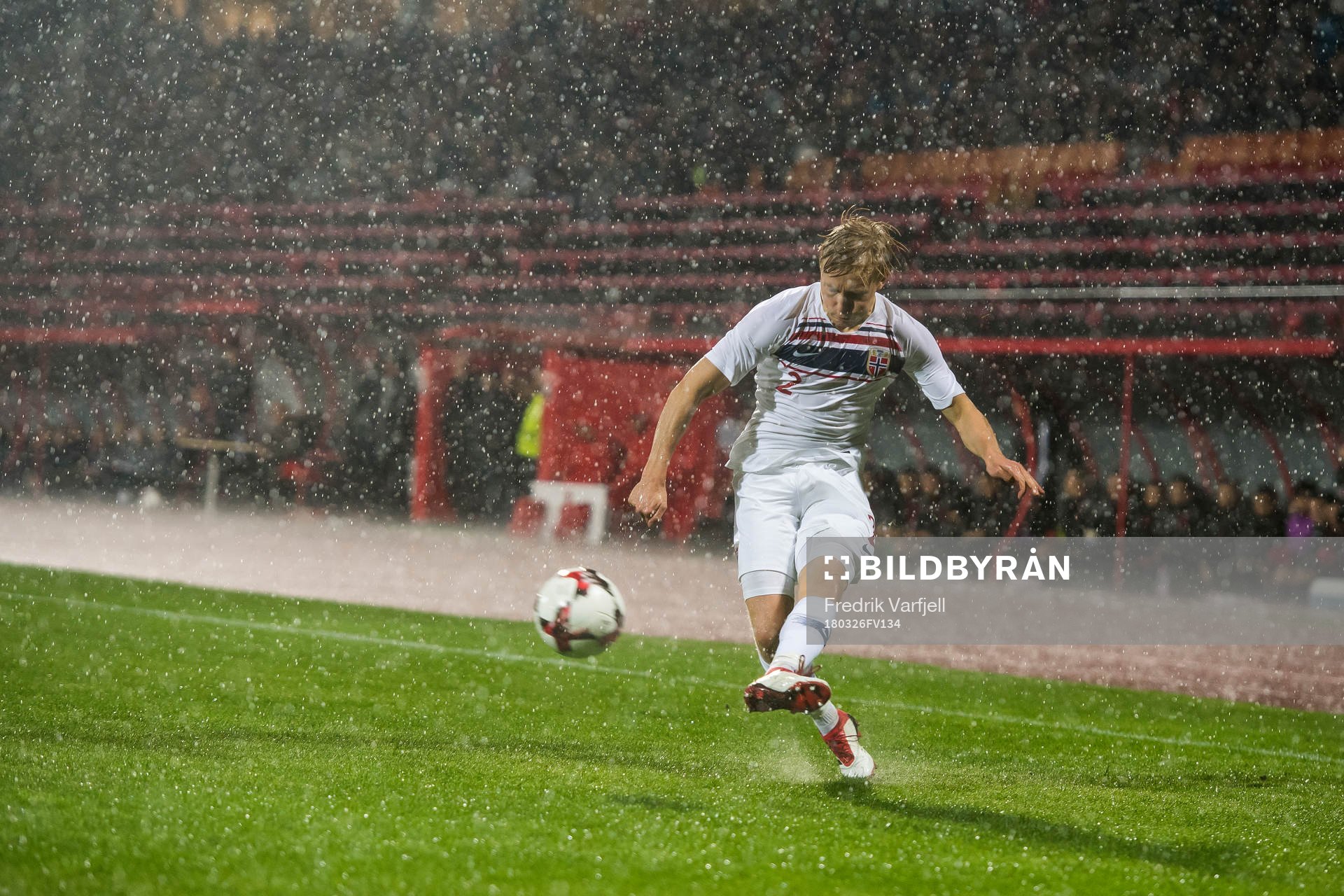 during the international friendly football match between