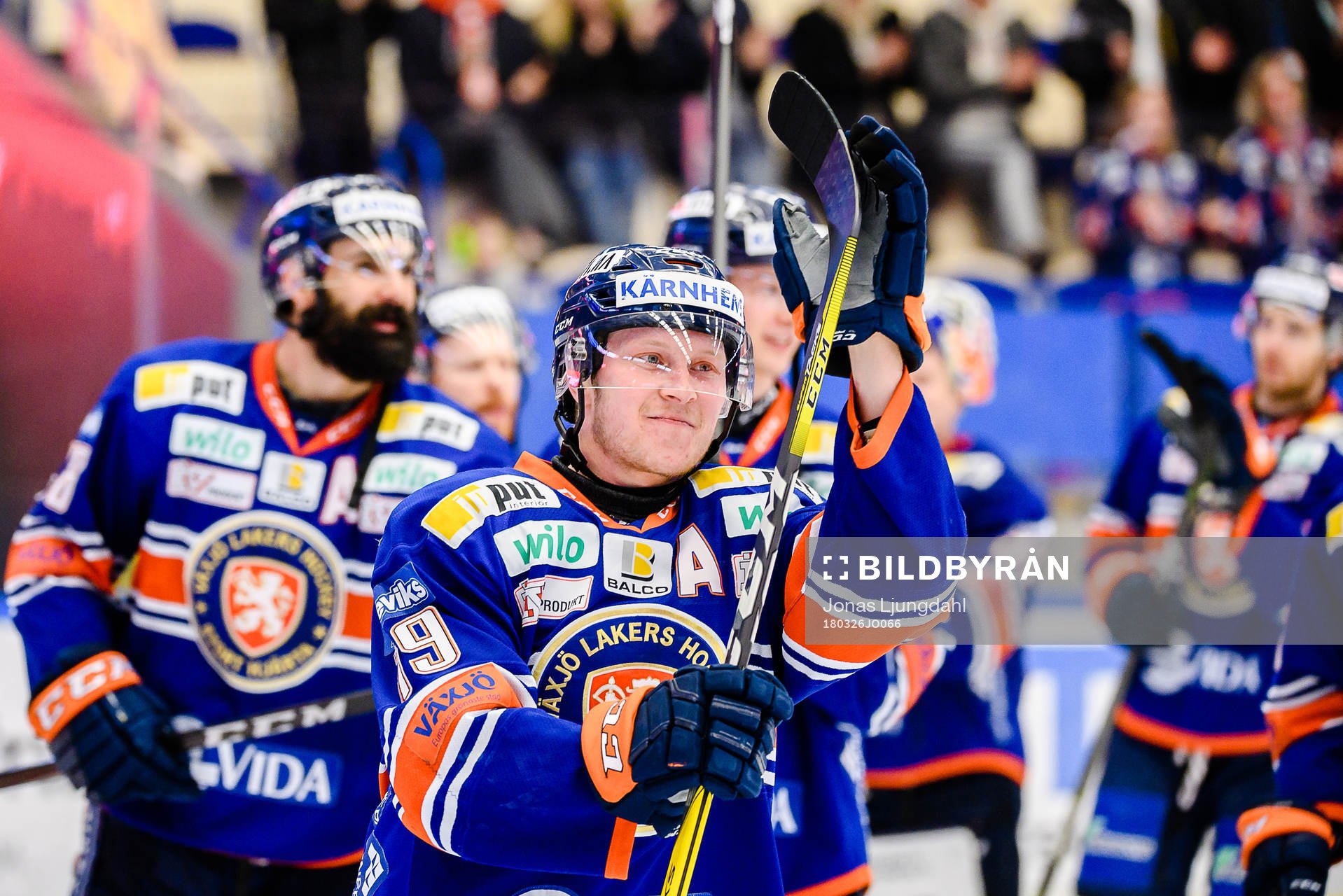 Växjös Tuomas Kiiskinen jublar