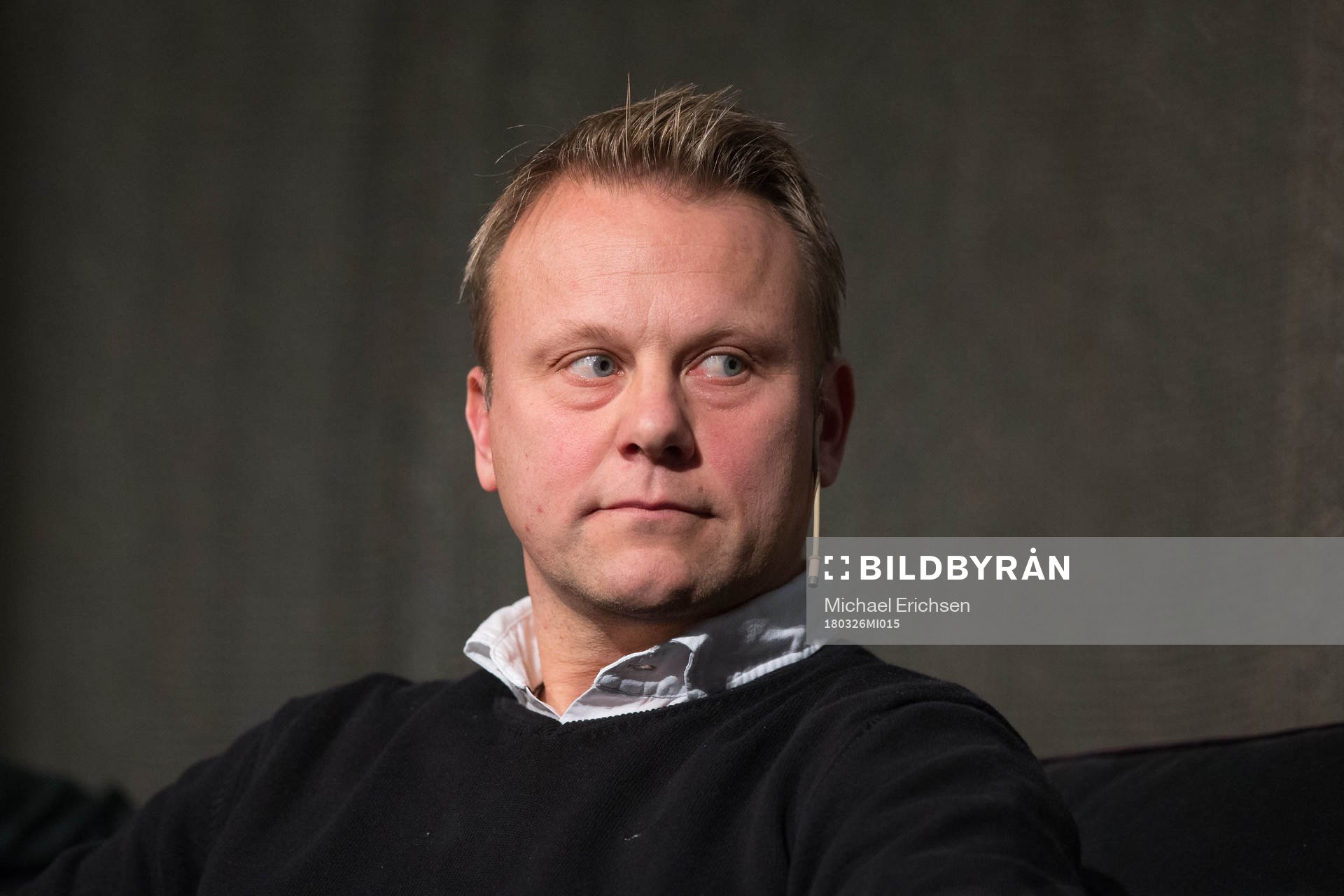 Frej Täbys tränare Roberth Björknesjö under upptaktsträffen för Superettan i fotboll den 26 mars 2018 i Göteborg. 