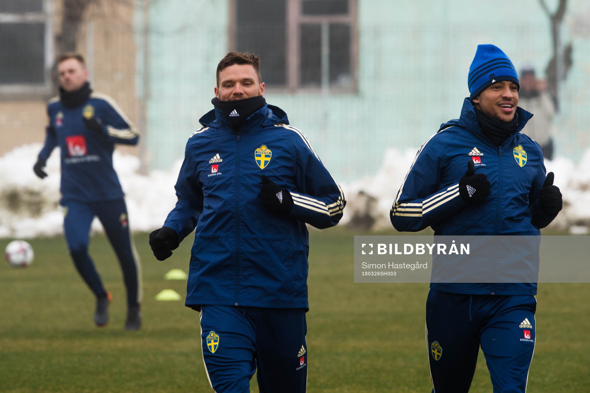 Sveriges Marcus Berg och Martin Olsson