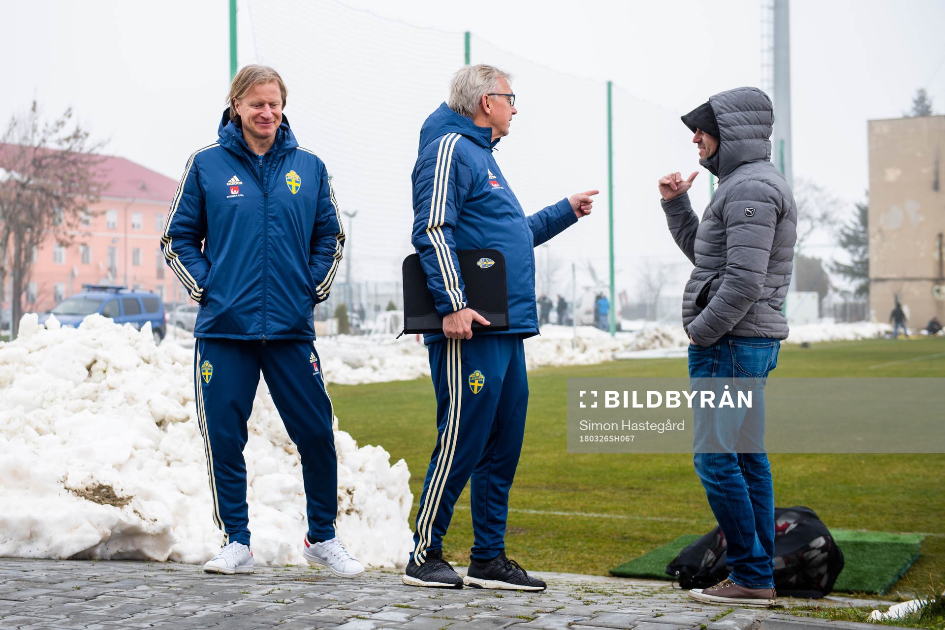Lars Richt, Team Manager före en träning med Sveriges