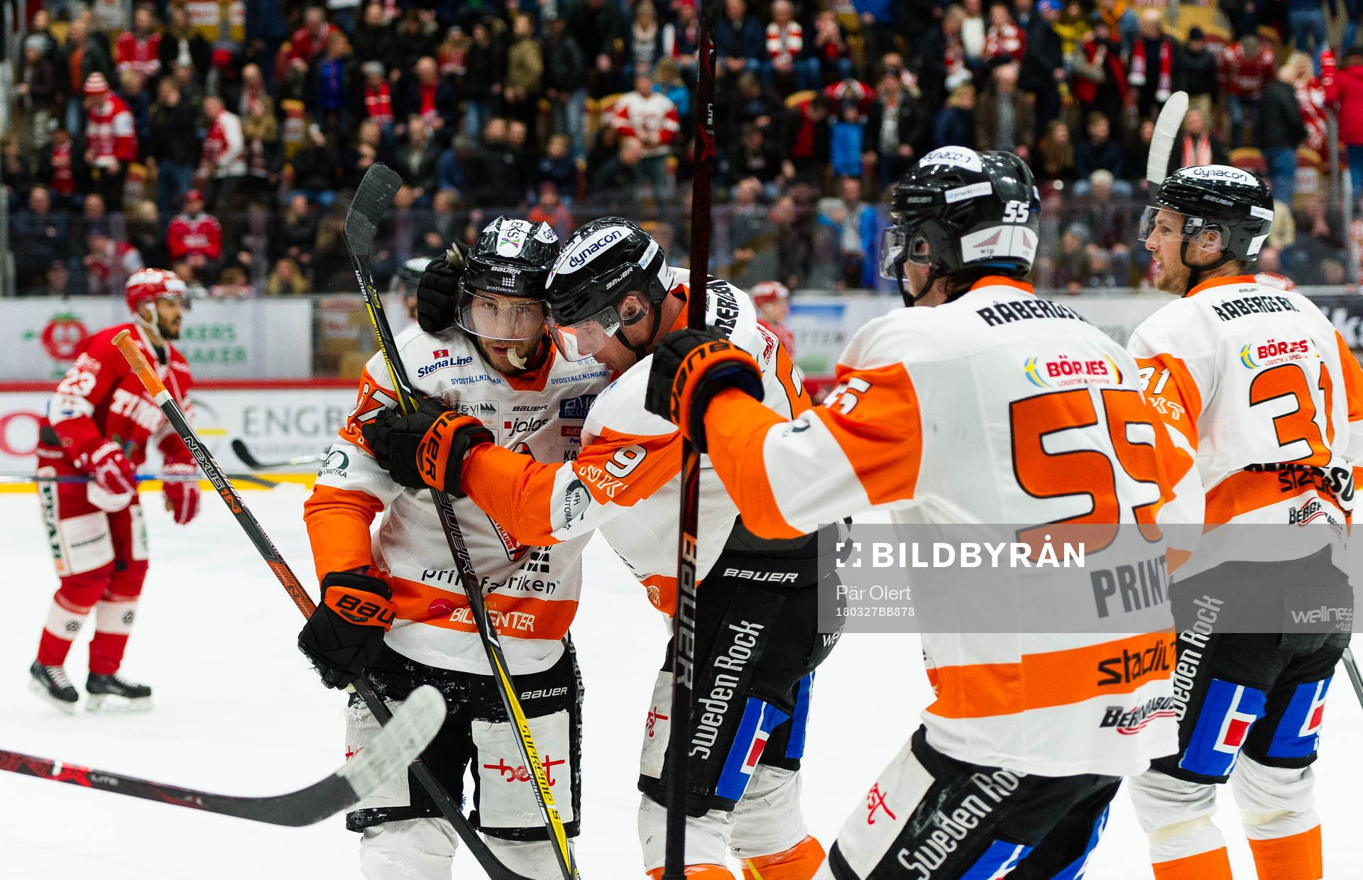 Karlskronas Konstantin Komarek  och Morten Madsen jublar
