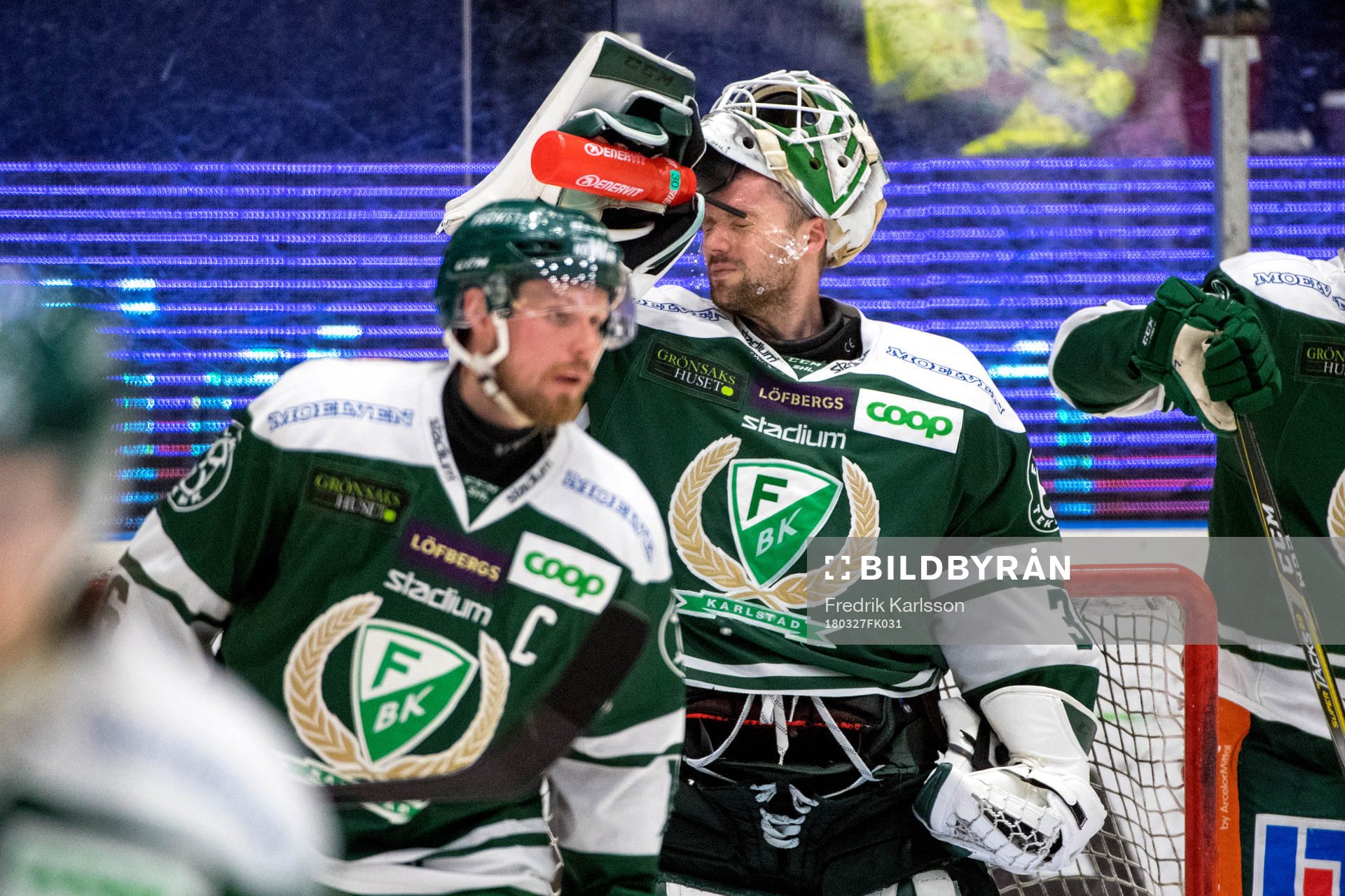 Färjestads målvakt Lars Haugen