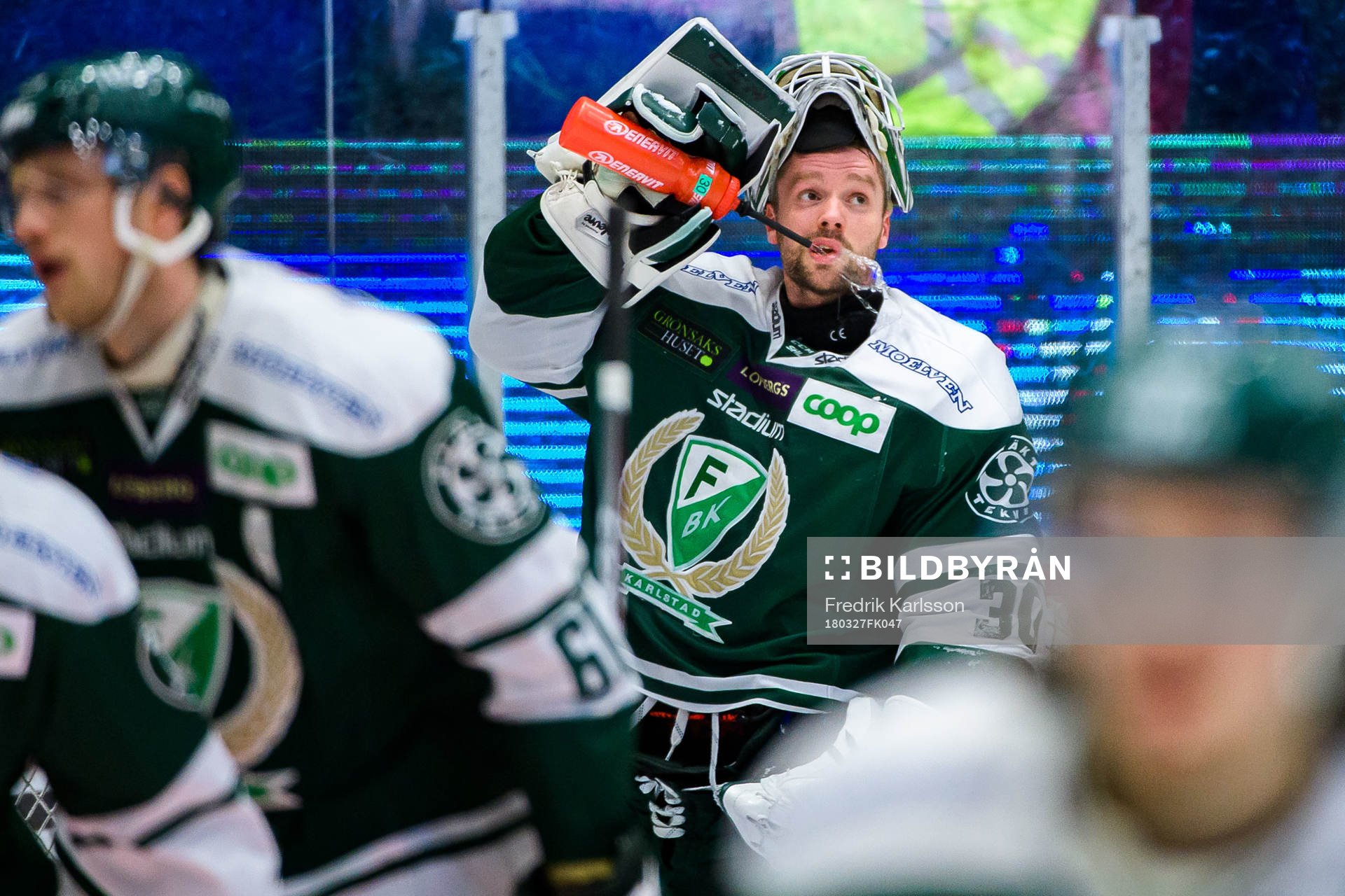 Färjestads målvakt Lars Haugen
