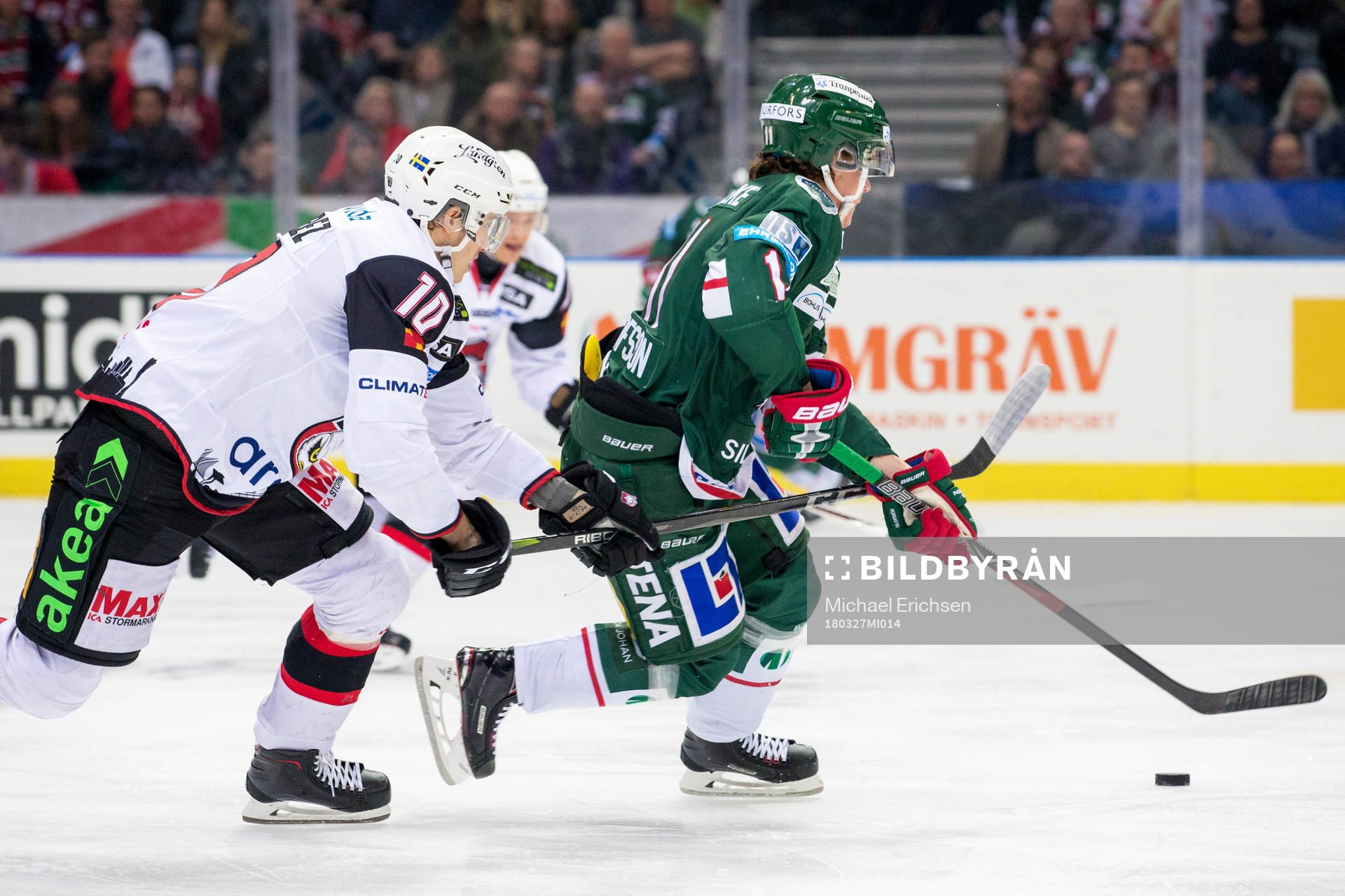 Malmö Redhawks Robin Alvarez hakar Frölundas Victor