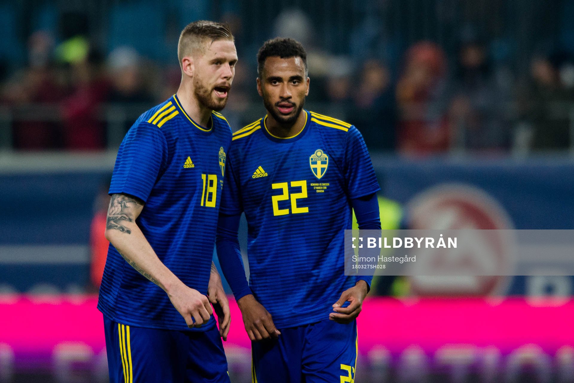 Sveriges Pontus Jansson och Isaac Kiese Thelin