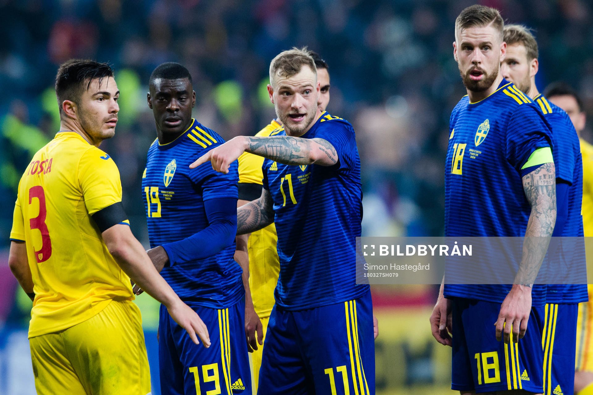 Rumäniens Alin Tosca, Sveriges Ken Sema , John Guidetti