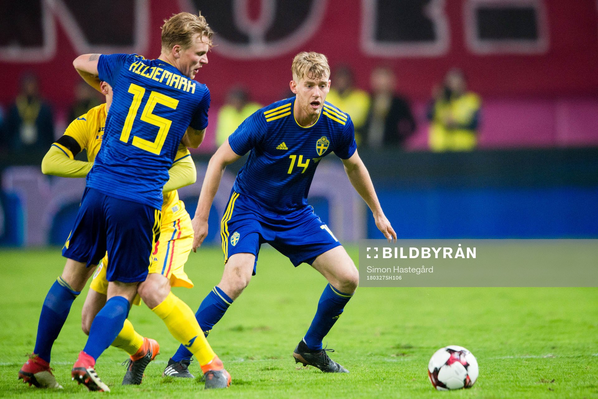 Sveriges Oscar Hiljemark och Filip Helander