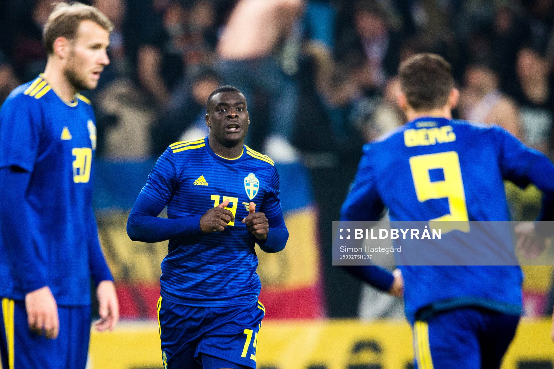 Sveriges Ola Toivonen , Ken Sema och Marcus Berg