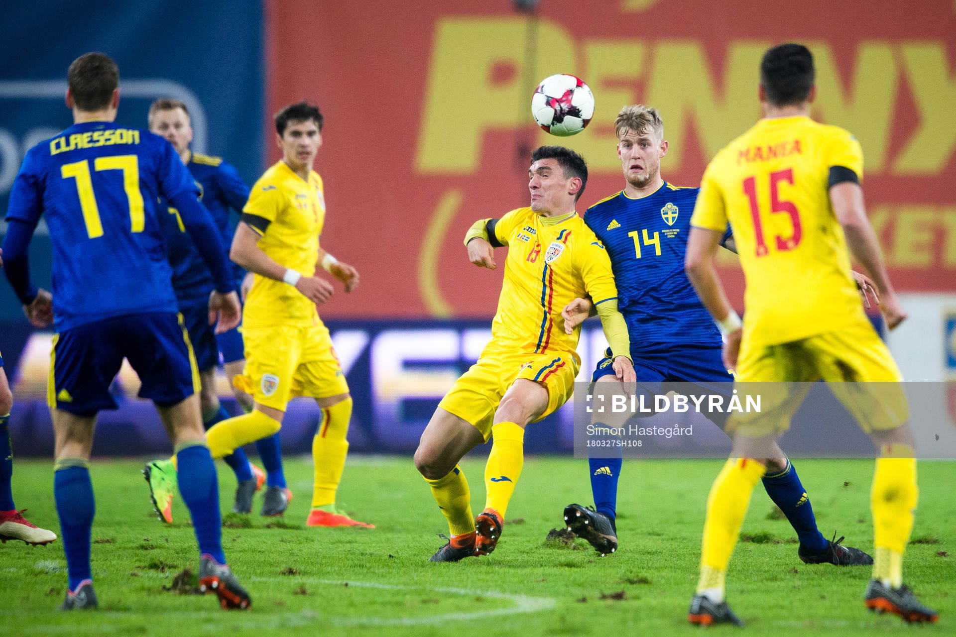 Sveriges Filip Helander och Rumäniens Claudiu Keseru