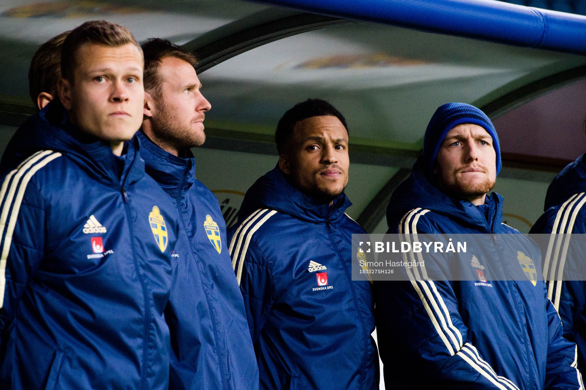 Sveriges Viktor Claesson , Ola Toivonen , Martin Olsson och