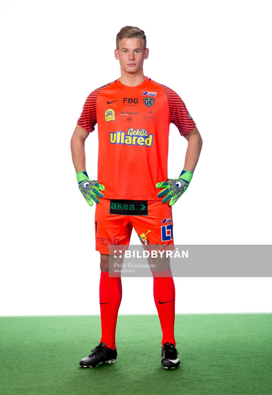 Falkenbergs målvakt Johan Brattberg