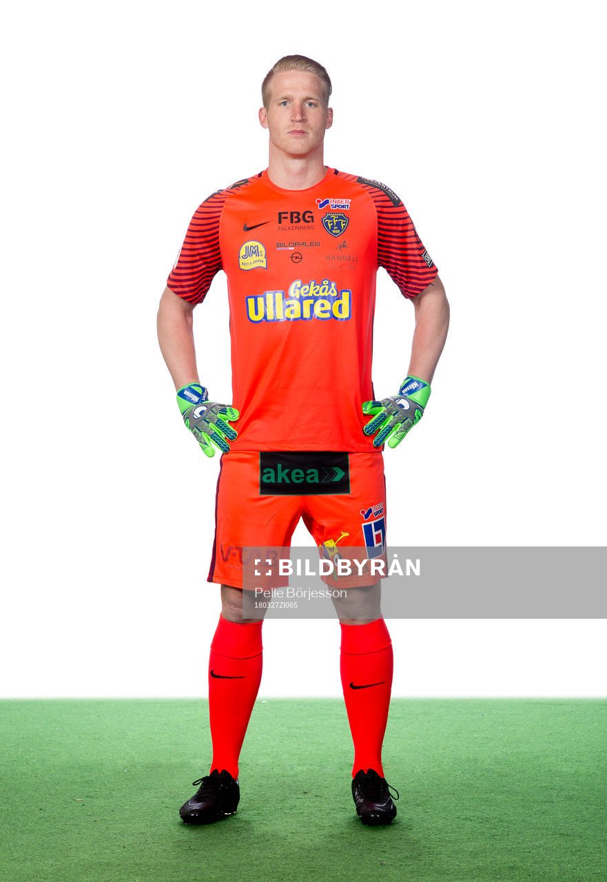 Falkenbergs målvakt Hampus Nilsson