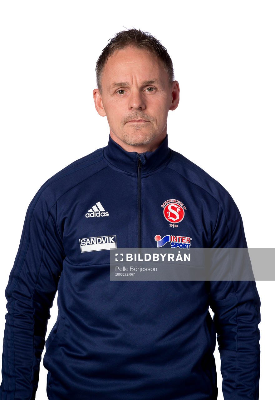 Sandvikens assisterande tränare Jens Dahlqvist poserar för ett porträtt den 27 mars 2018 i Sandviken.