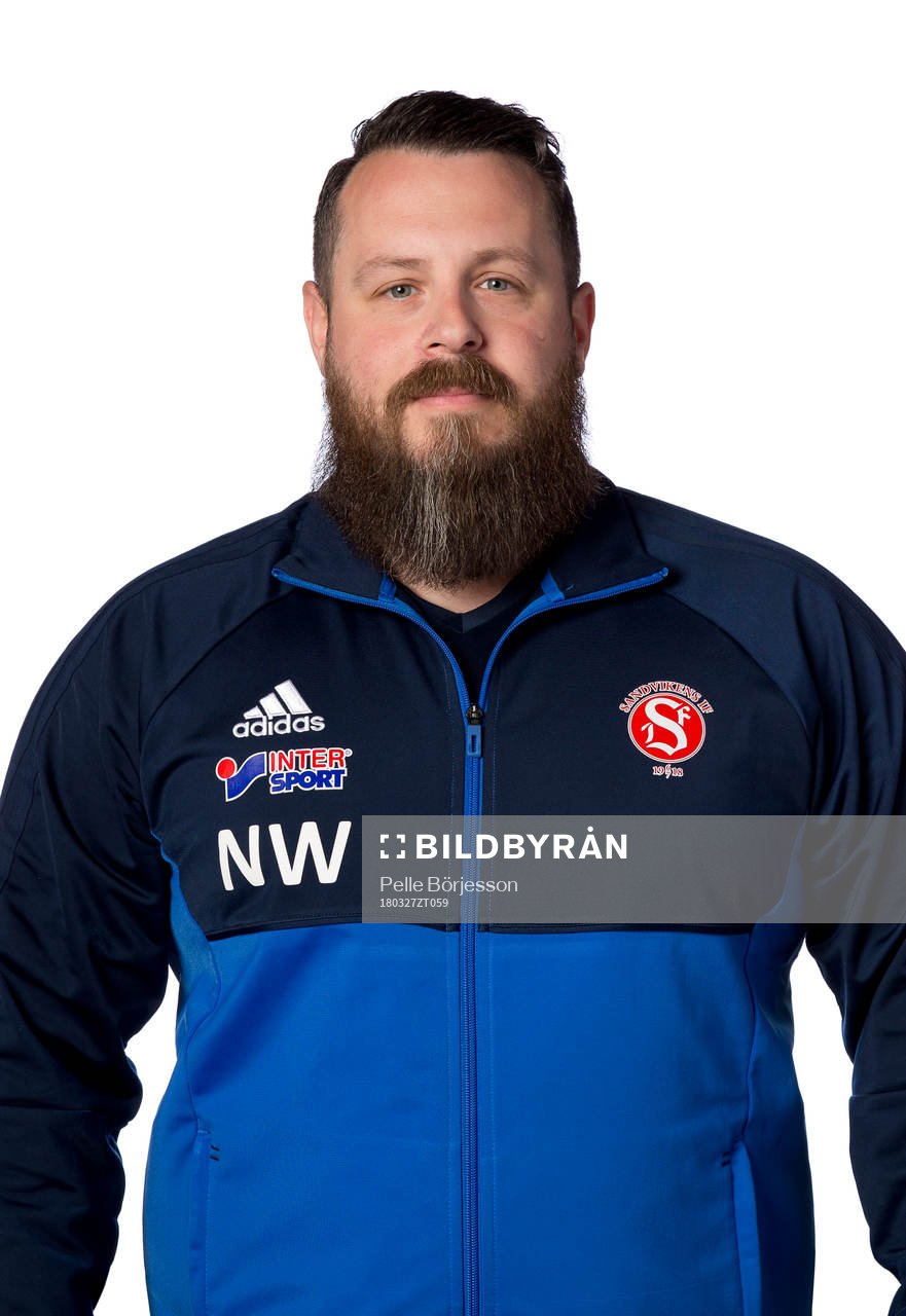 Sandvikens fystränare Niklas Wallgren poserar för ett porträtt den 27 mars 2018 i Sandviken.