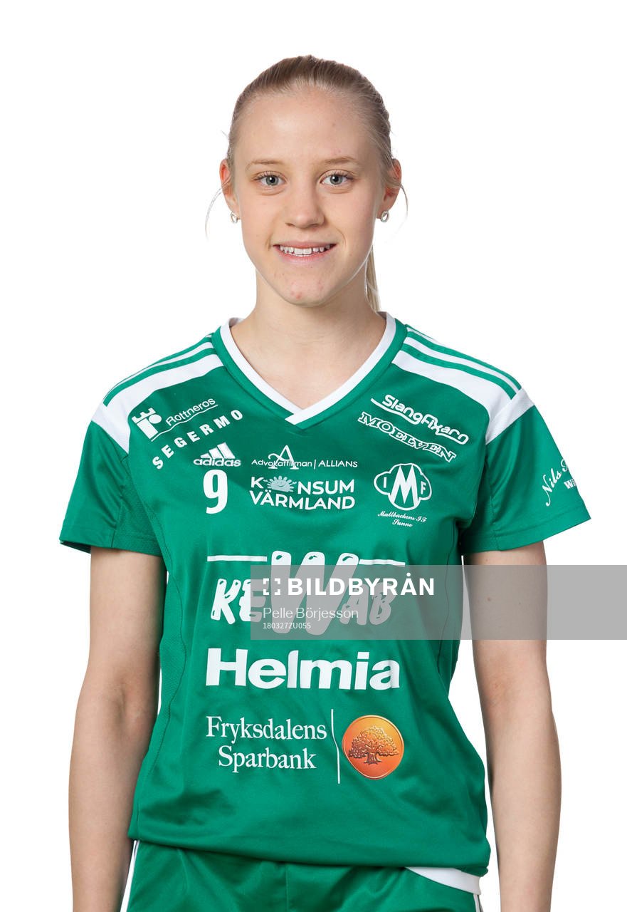Mallbackens Maja Jonsson-Sundqvist poserar för ett porträtt den 27 mars 2018 i Lysvik.