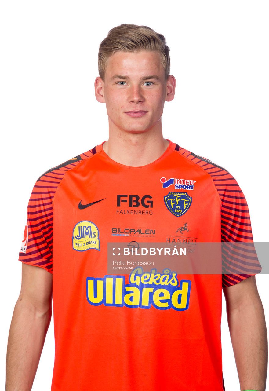 Falkenbergs målvakt Johan Brattberg