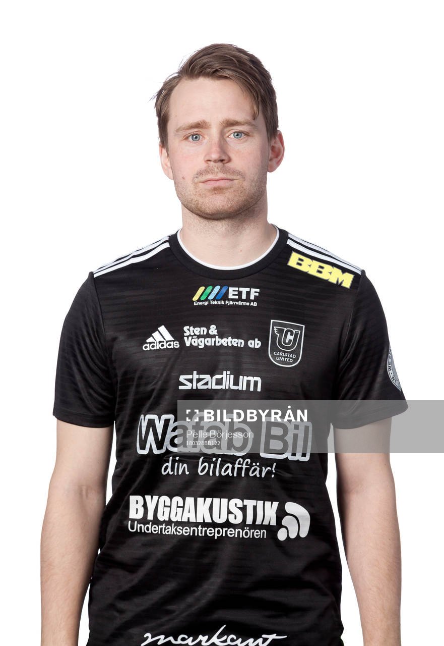 Carlstads Simon Molander poserar för ett porträtt den 28 mars 2018 i Karlstad.