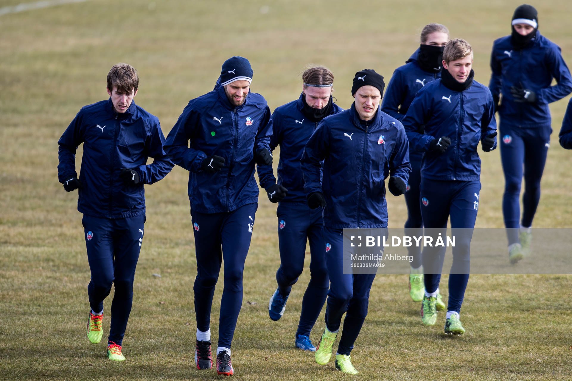 Helsingborgs Adam Eriksson, Mikael Dahlberg och Andri