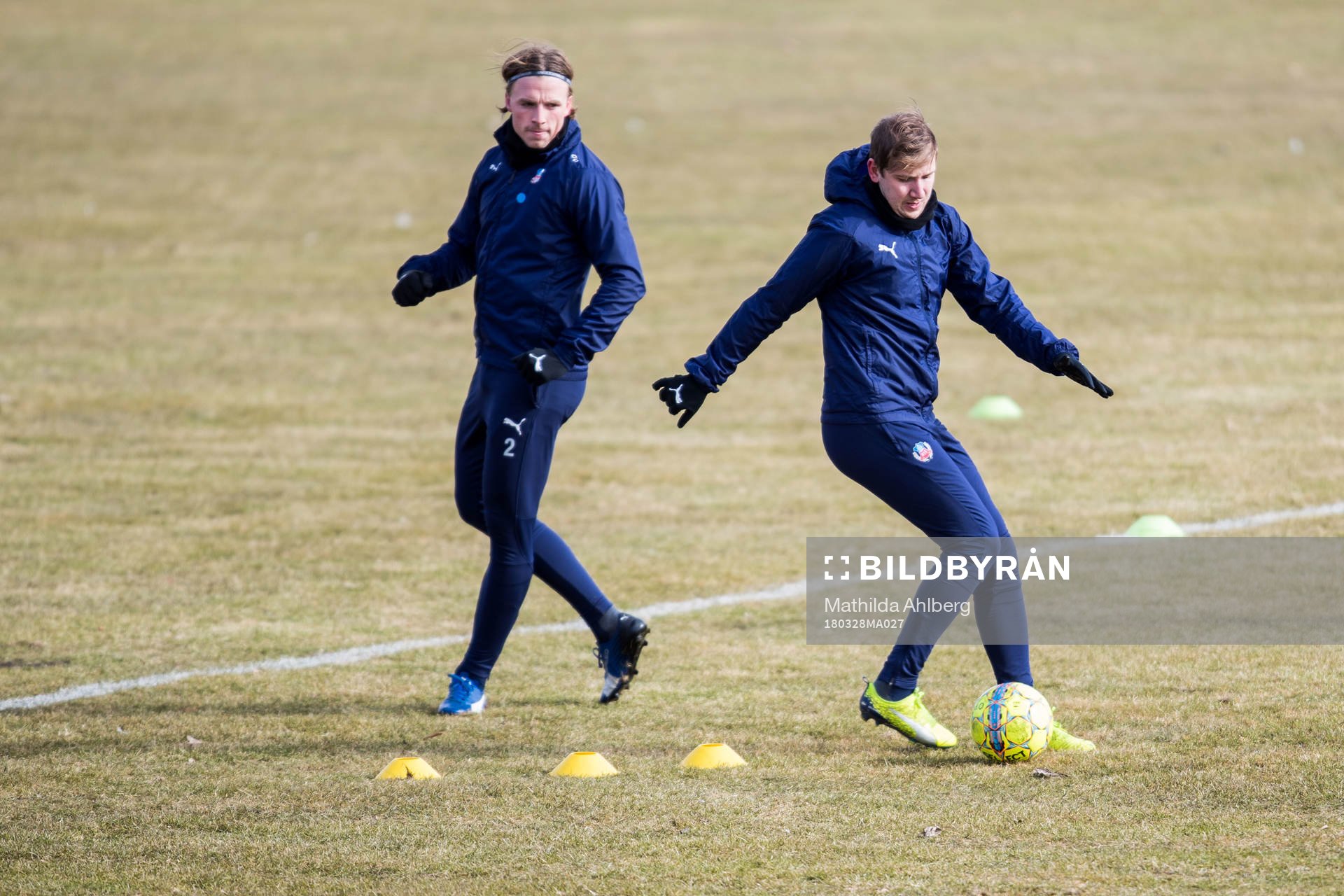 Helsingborgs Carl Johansson och Darijan Bojanic