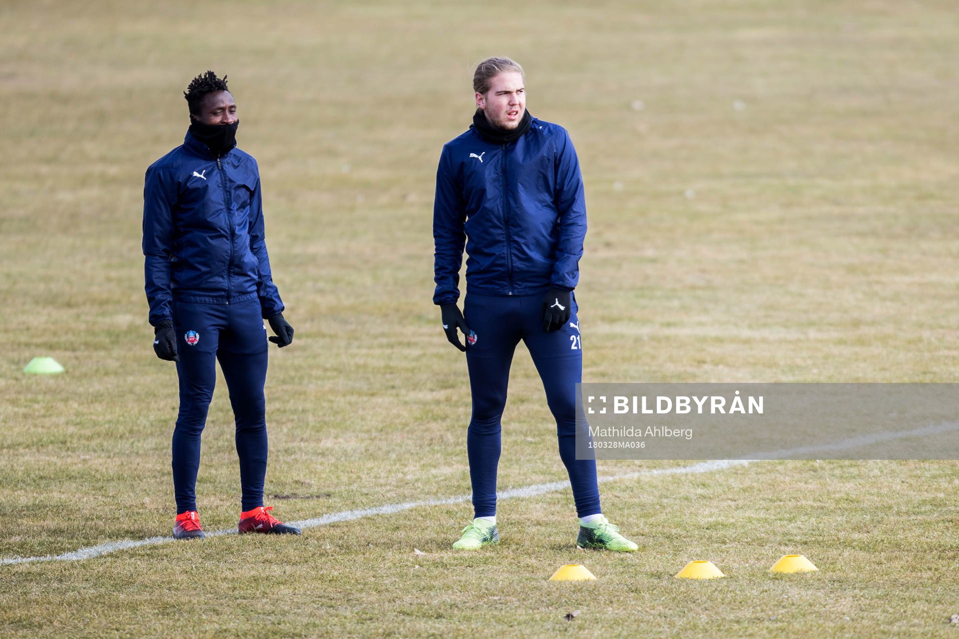 Helsingborgs Mamudo Moro och Charlie Weberg