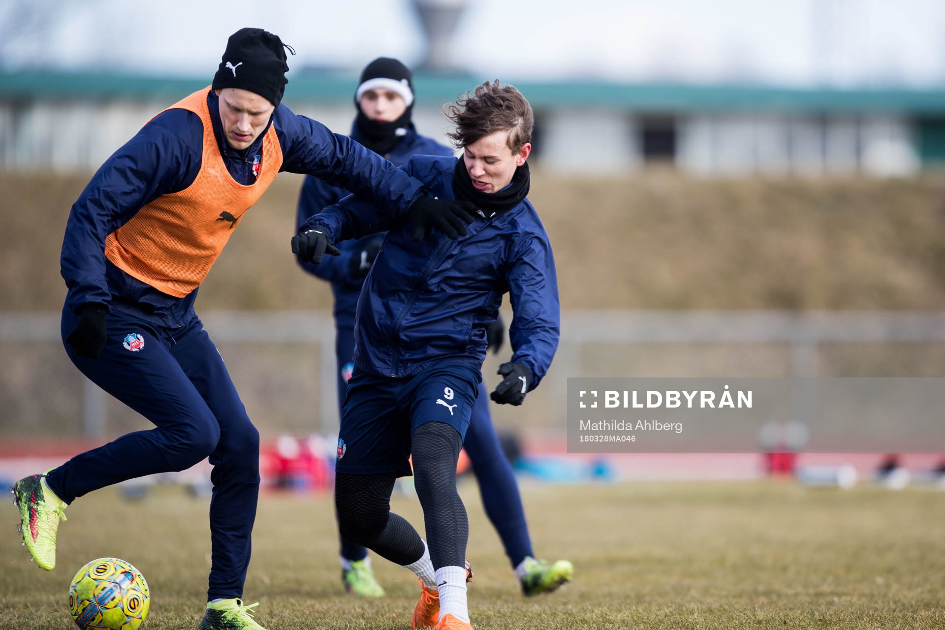 Helsingborgs Andri Bjarnason och Alex Timossi