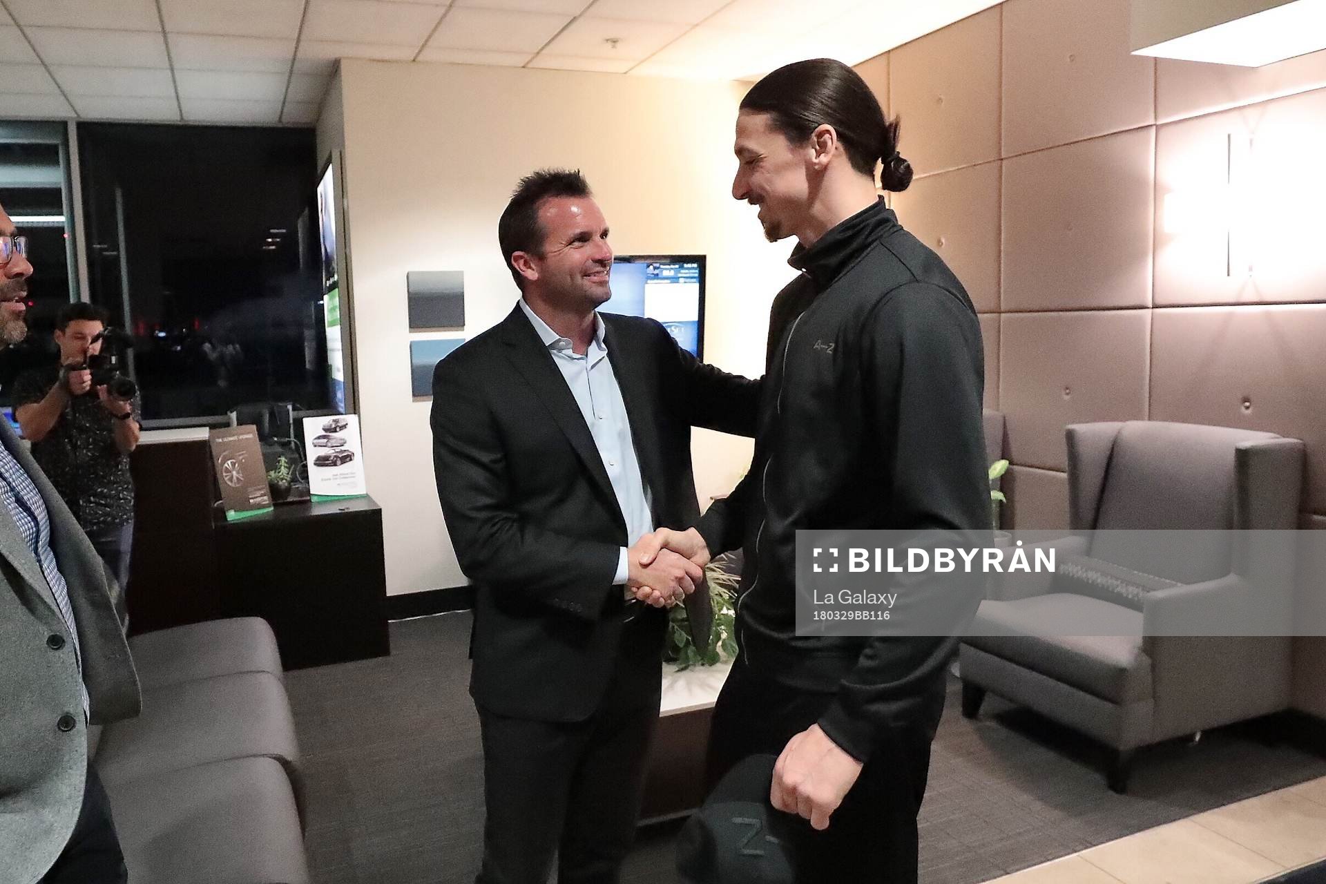 I denna handoutbild från LA Galaxy ses Chris Klein,