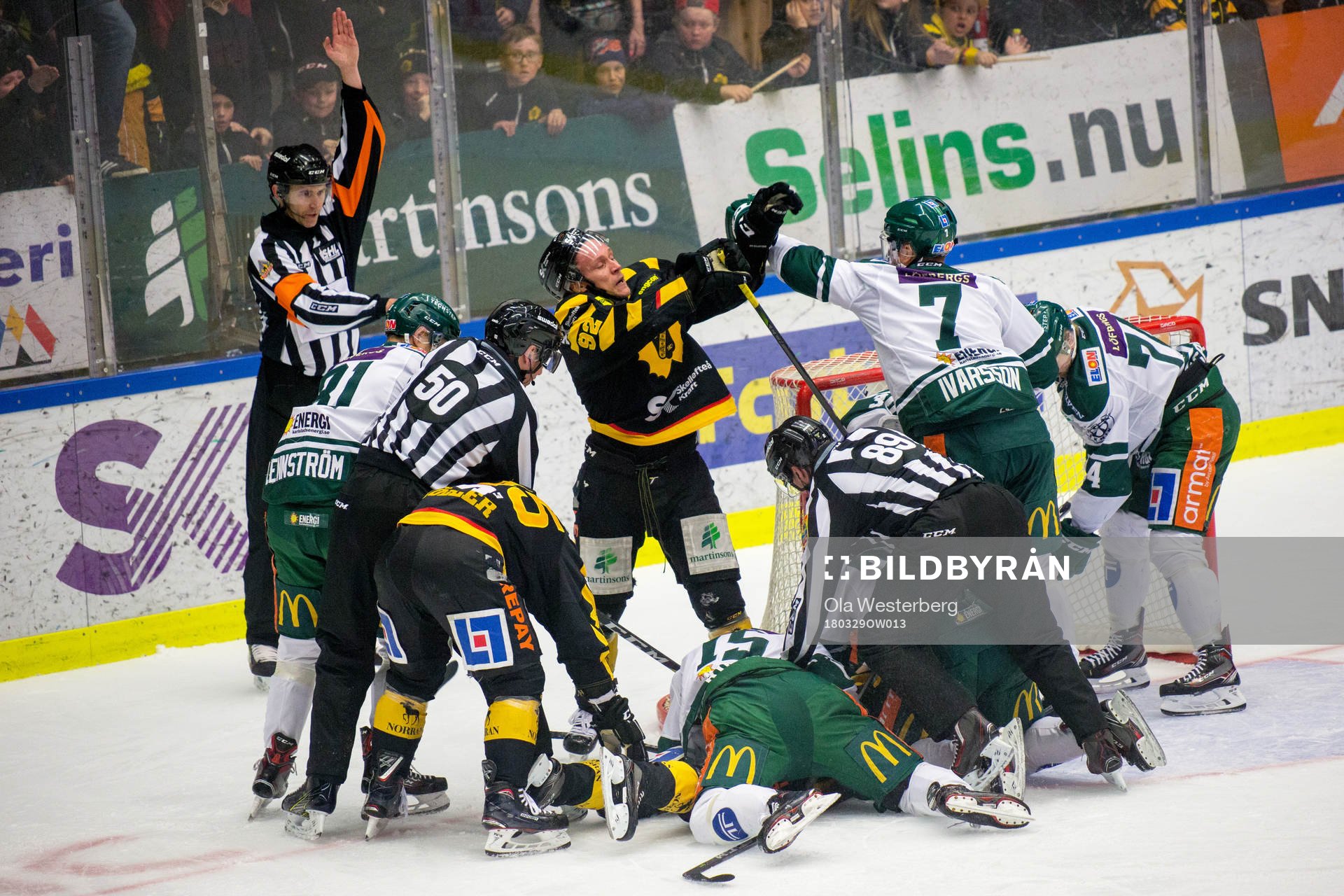 Skellefteås Jesper Olofsson och Färjestads Johan Ivarsson