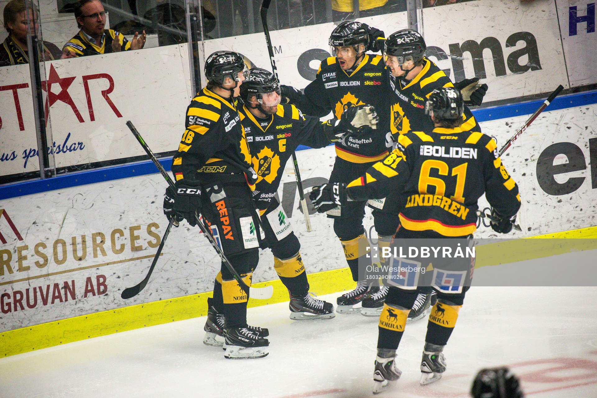 Skellefteås Linus Lindström , Pontus Petterström ,