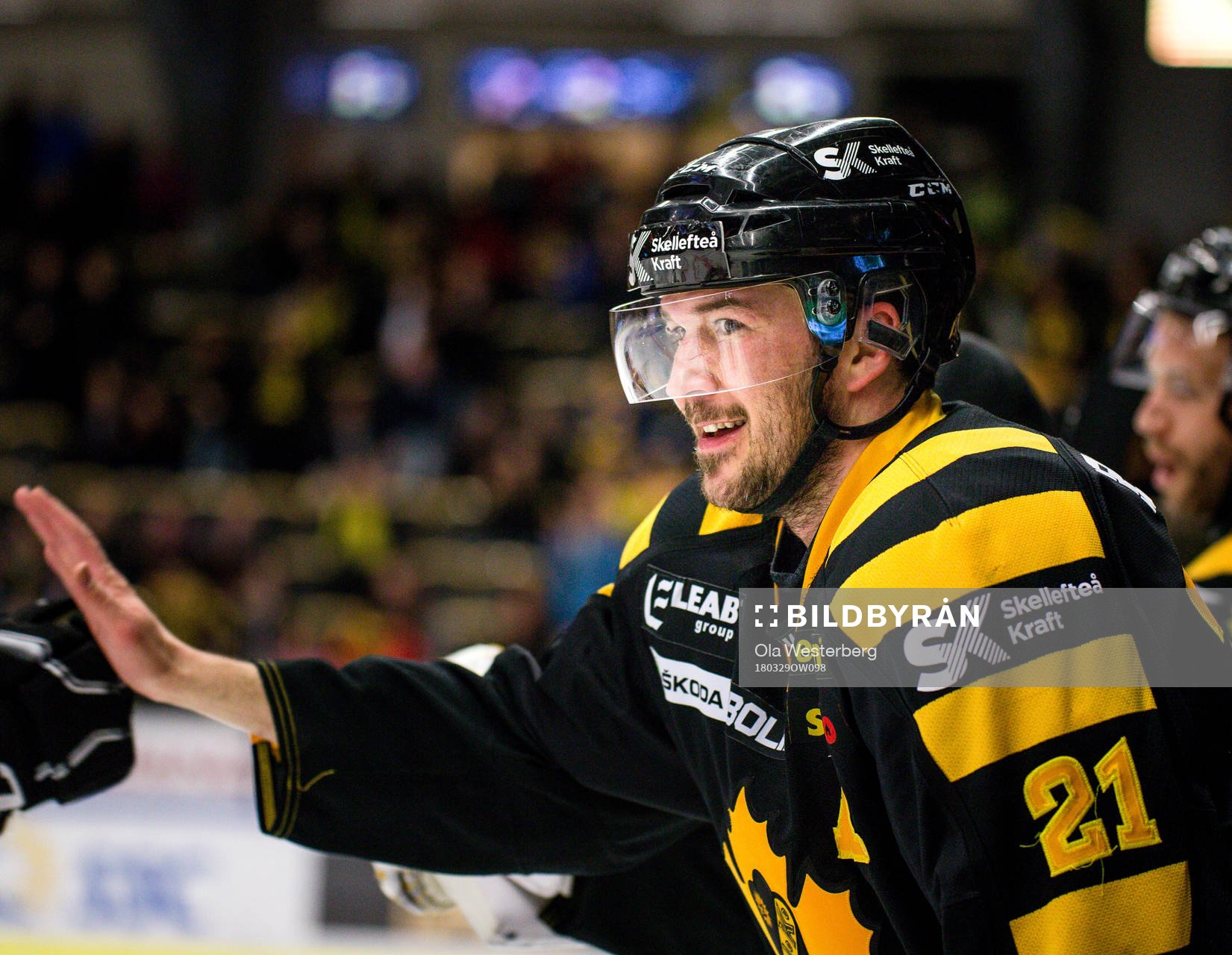 Skellefteås Jimmie Ericsson jublar