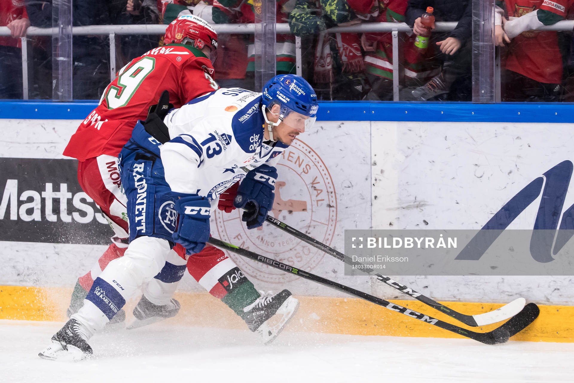 Moras Jacob Nilsson och Leksands Jon Knuts  i