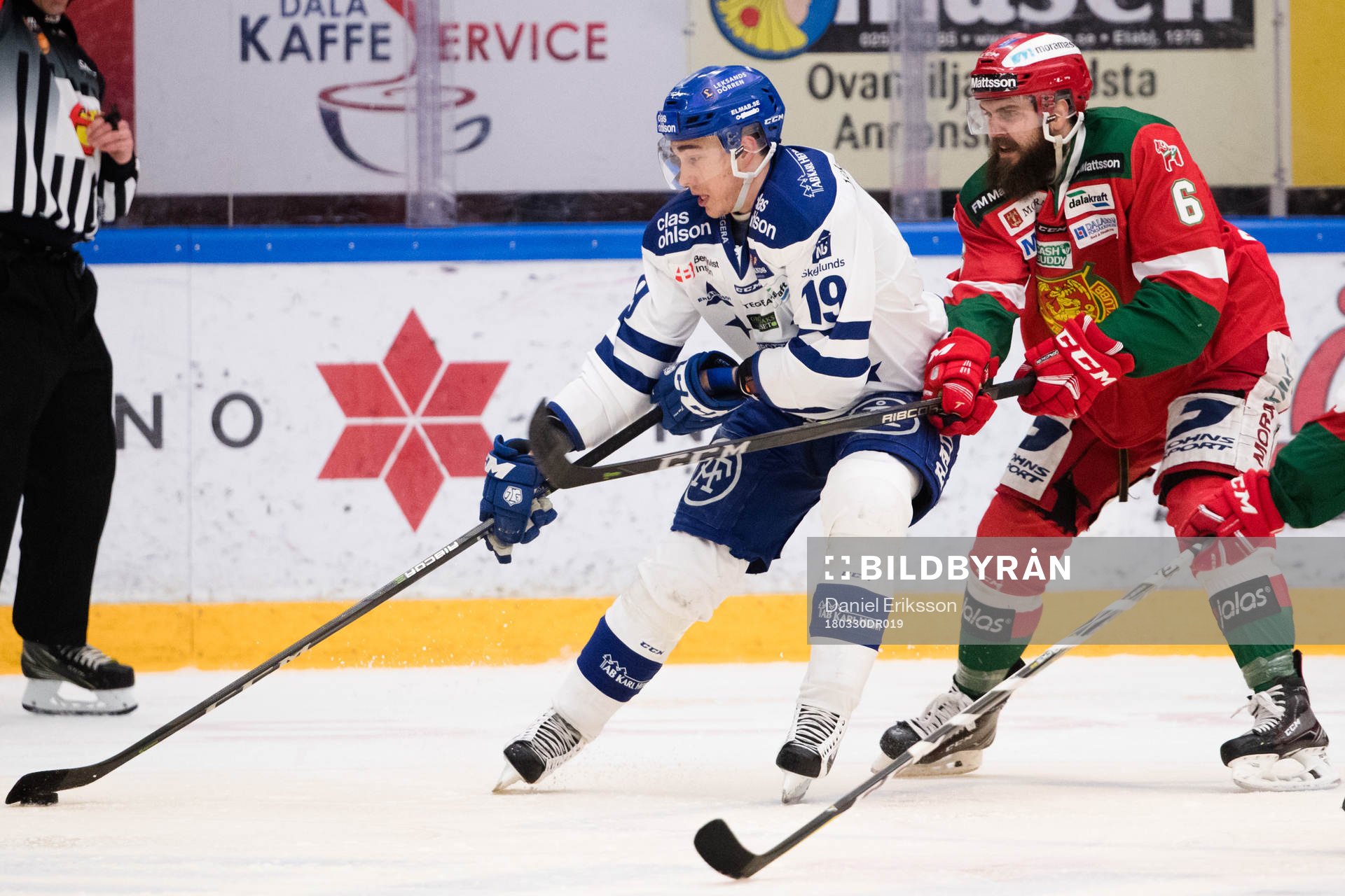 Leksands Tobias Forsberg och Moras Steven Seigo
