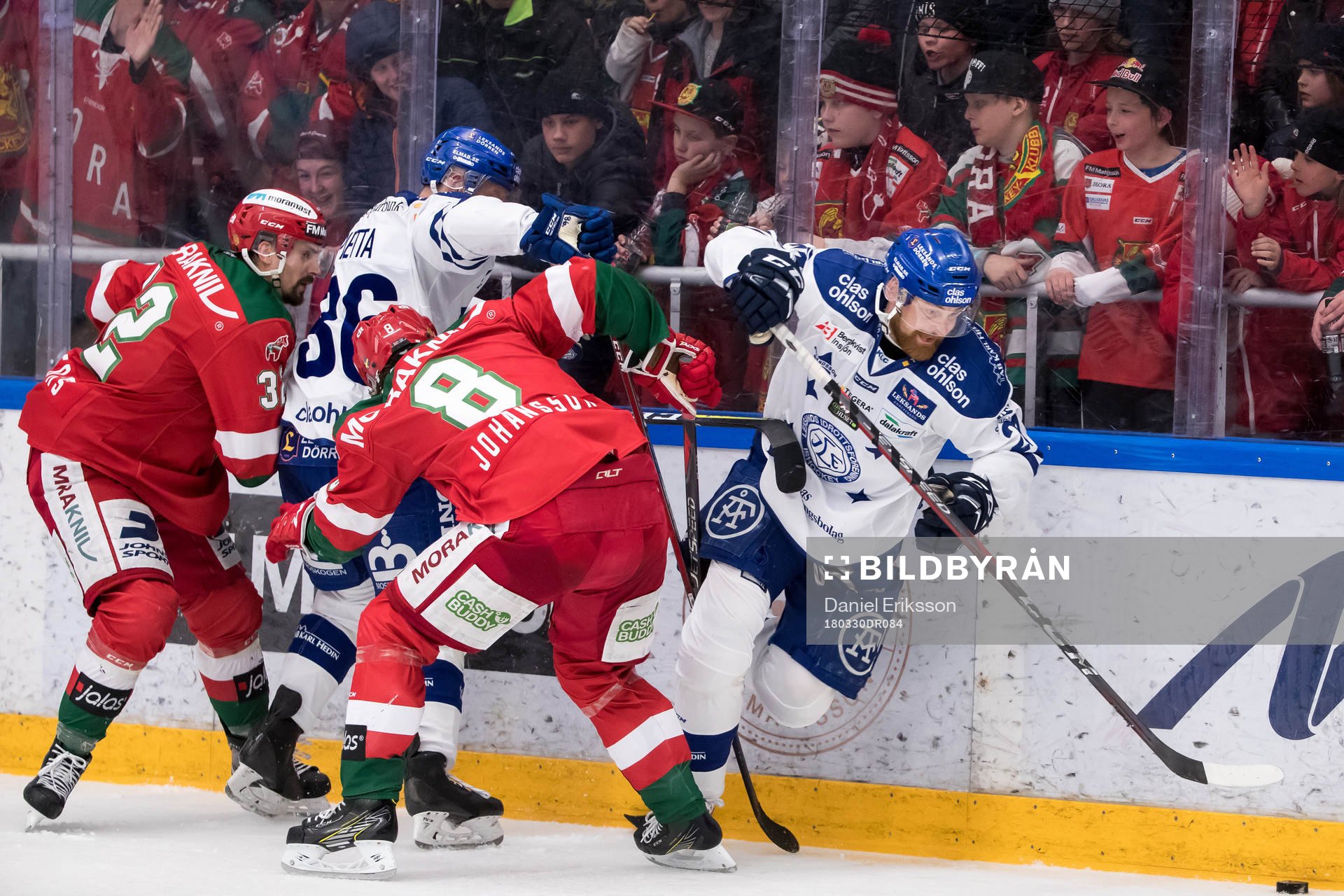 Leksands Mattias Ritola och Daniel Pietta och Moras Daniel