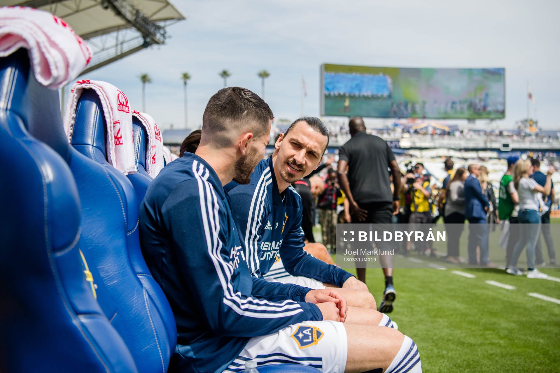 LA Galaxys Zlatan Ibrahimovic på bänken