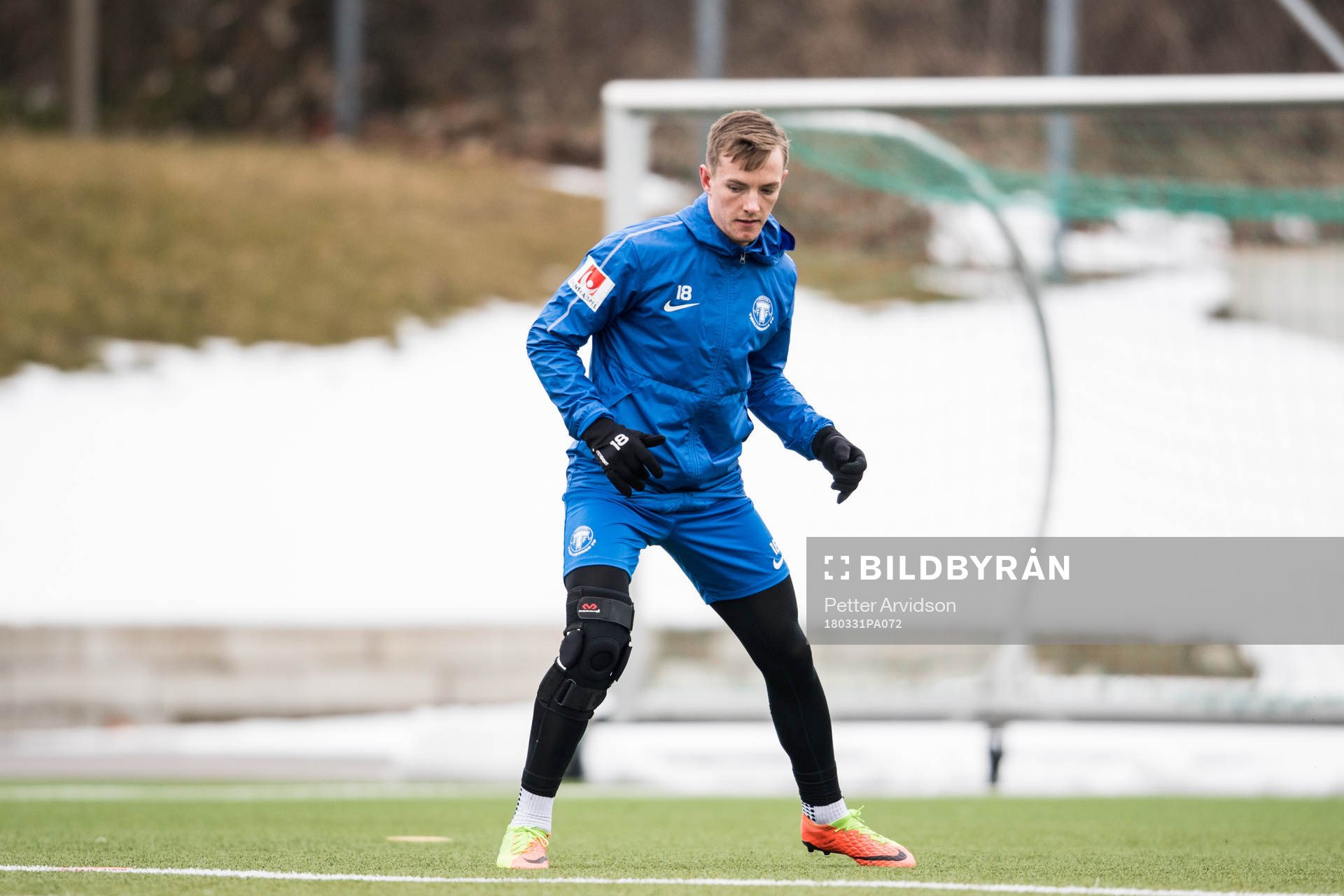 Trelleborgs Hugo Andersson tränar på egen hand