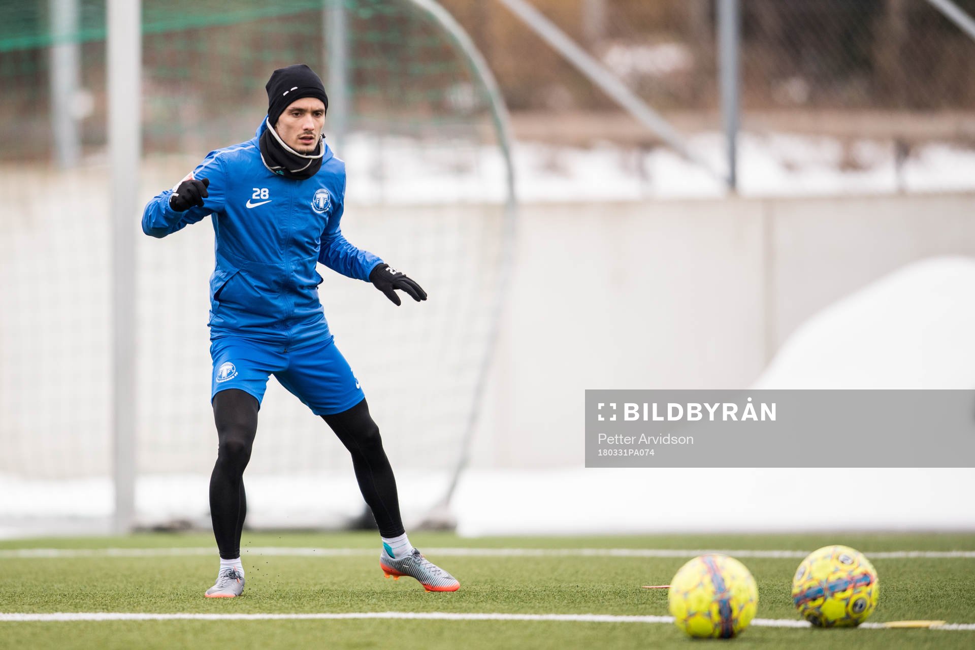 Trelleborgs Furkan Motori tränar på egen hand
