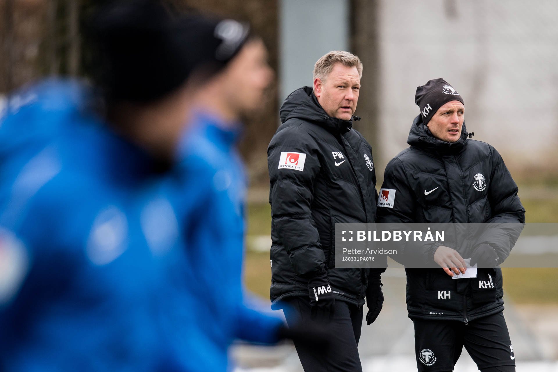 Trelleborgs tränare Patrick Winqvist och assisterande