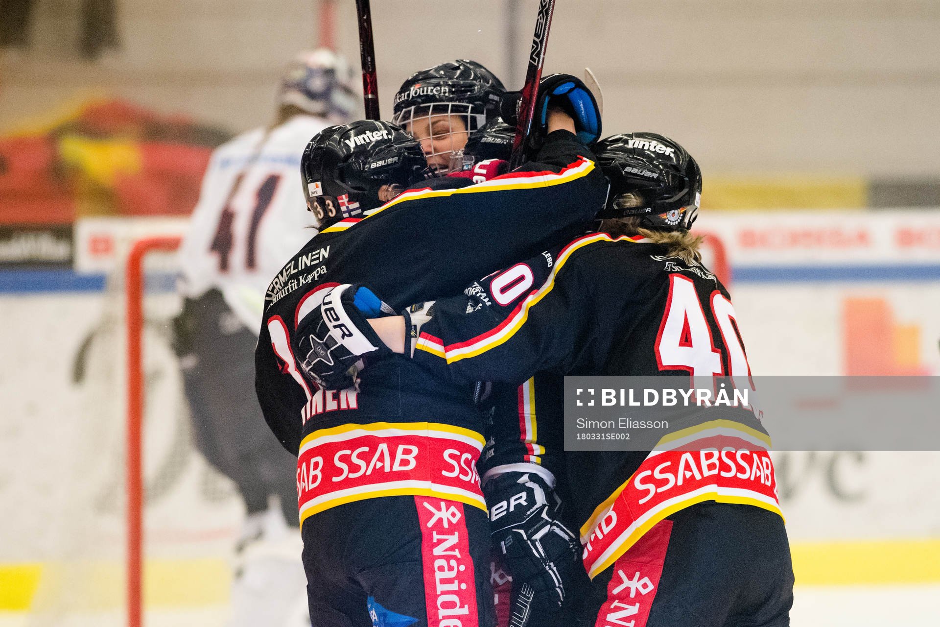 Luleås spelare jublar