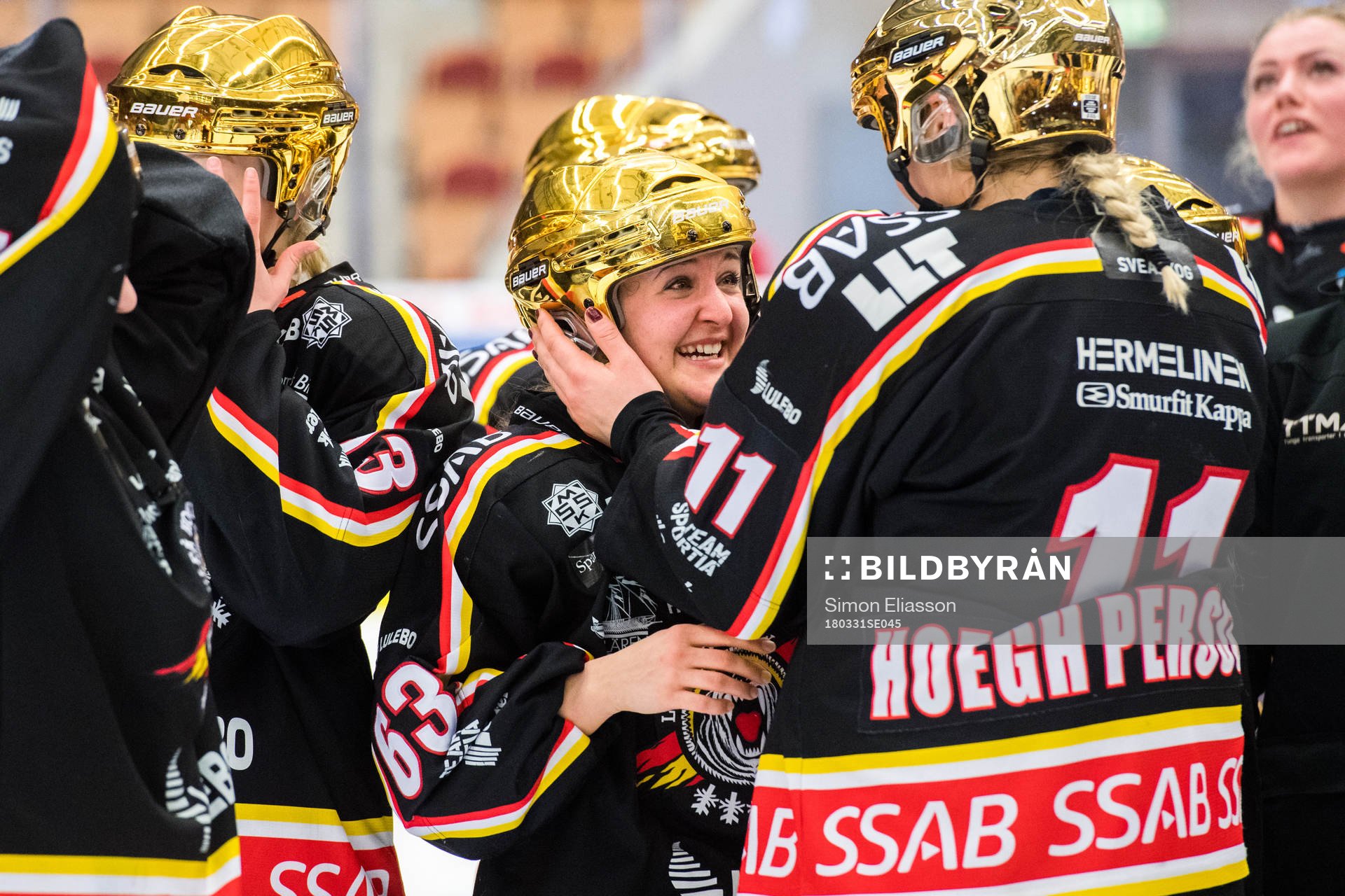 Luleås Anja Stiefel jublar